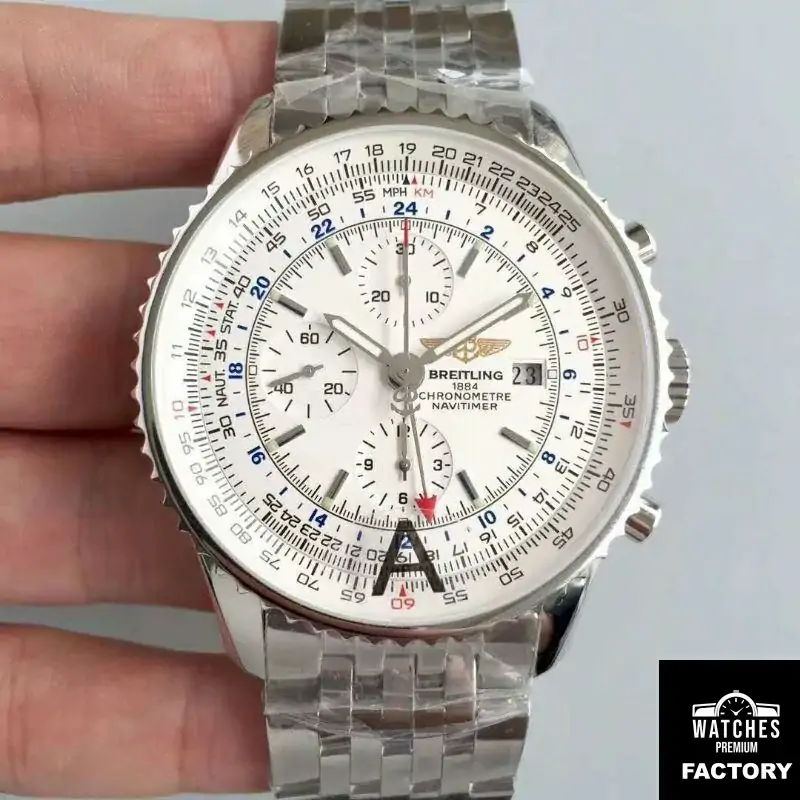 Breitling Navitimer World A2432212 / G571-443A JF Factory White Dial
