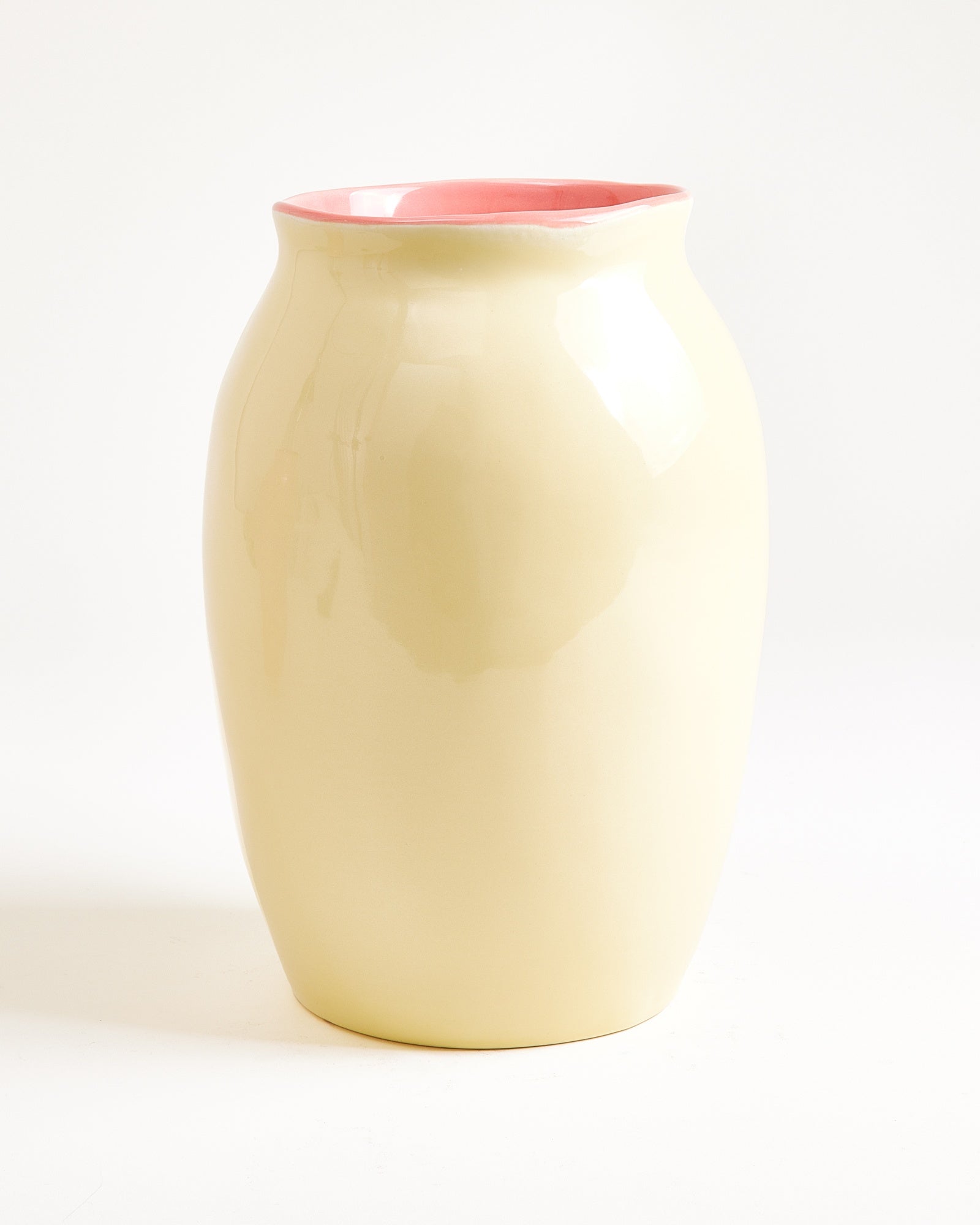 SOMBRA VASE L YELLOW PINK