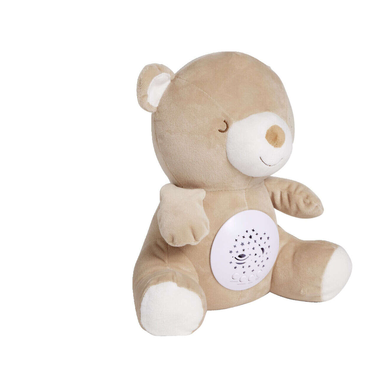 Peluche ours lumineux et sonore 24,5x17xH24,5cm