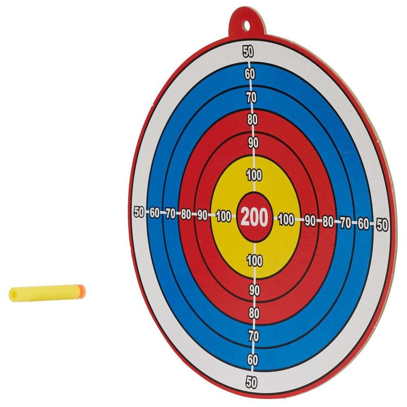 Jeu de cible pour toilettes avec pistolet fléchettes et cible