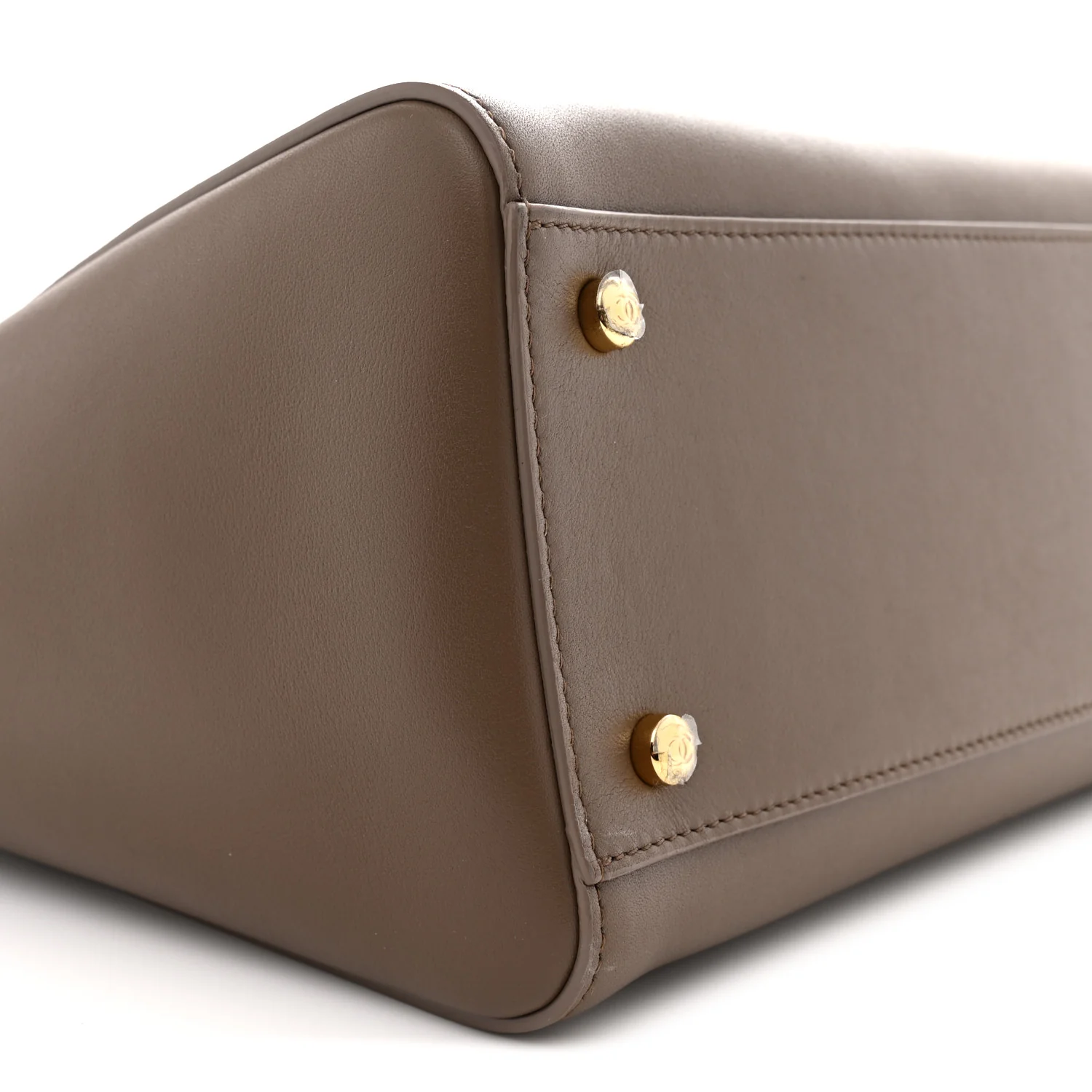 Calfskin Archetype Small Shopping Tote Brown