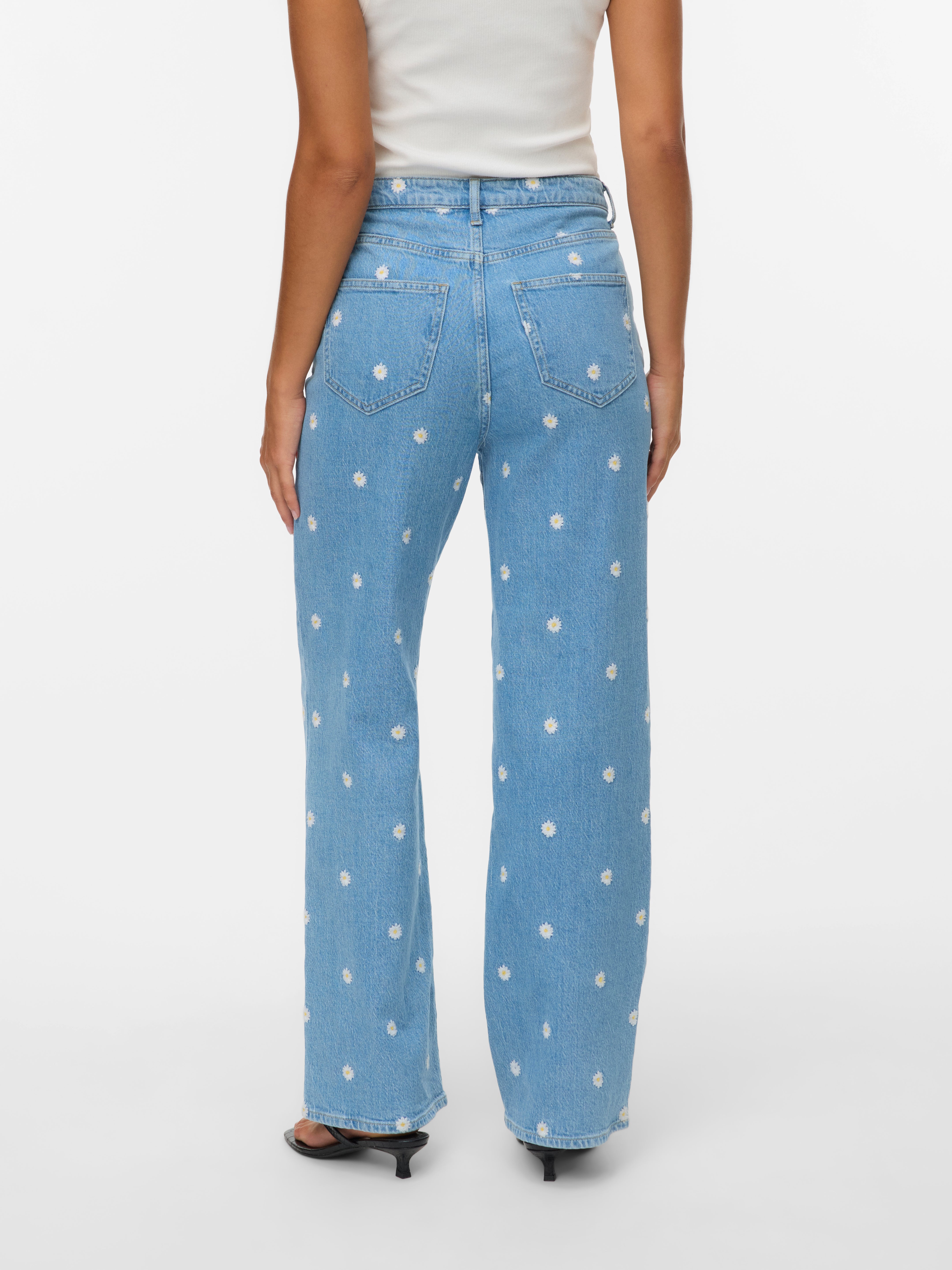 VERO MODA® VMTESSA High rise Wide Fit - Cropped Jeans