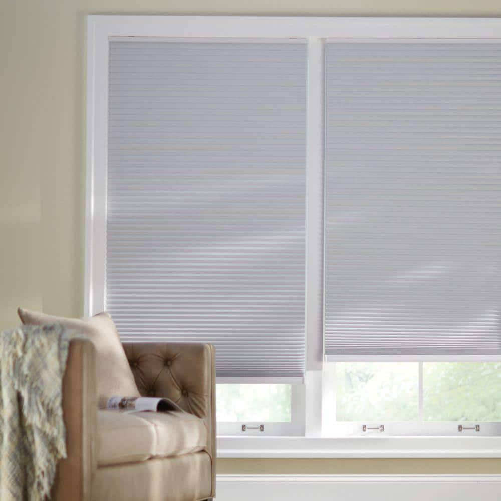 Home Decorators Collection Shadow White Cordless Blackout Cellular Shade - 17.75 in. W x 48 in. L