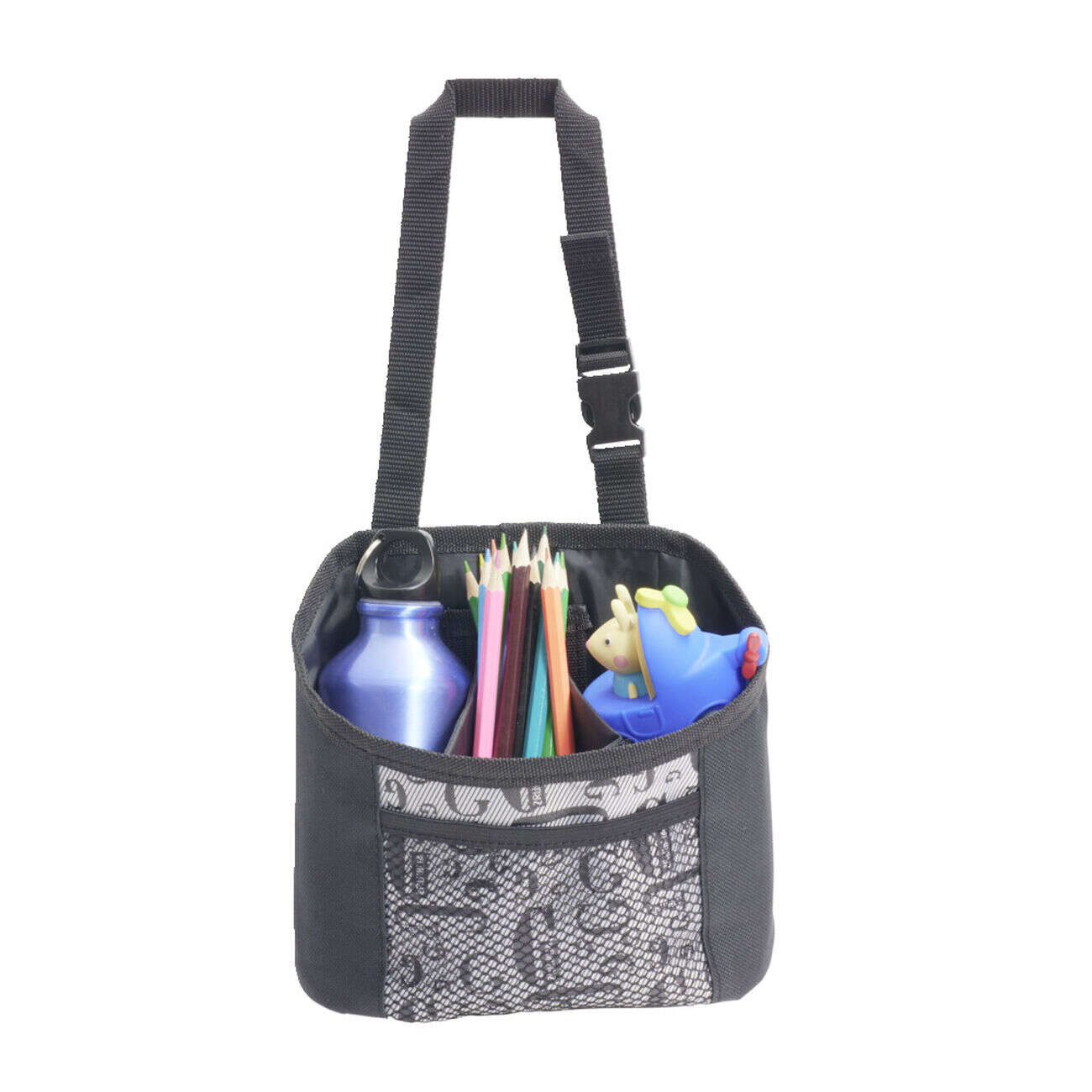 Sac pochette organisateur de voiture noir 18x8xH17cm