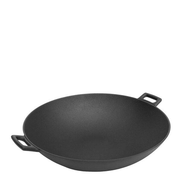 Wokpanne 37 cm støpejern