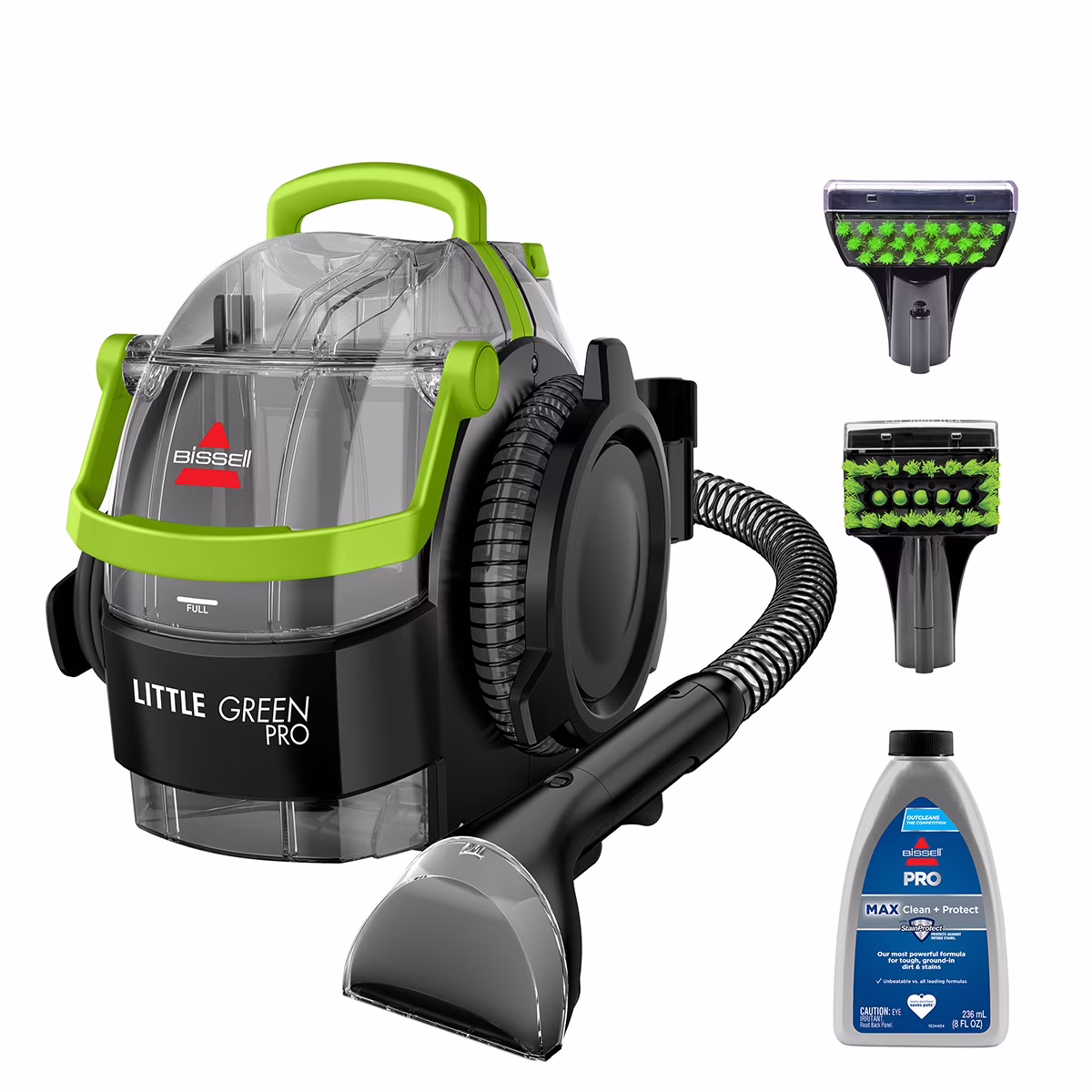 Little Green Pro Portable Deep Cleaner, for Carpet, Upholstery, and Auto, Compact, Superior Suction, Professional Cleaning, StainProtect Technology, 2505(Trial)