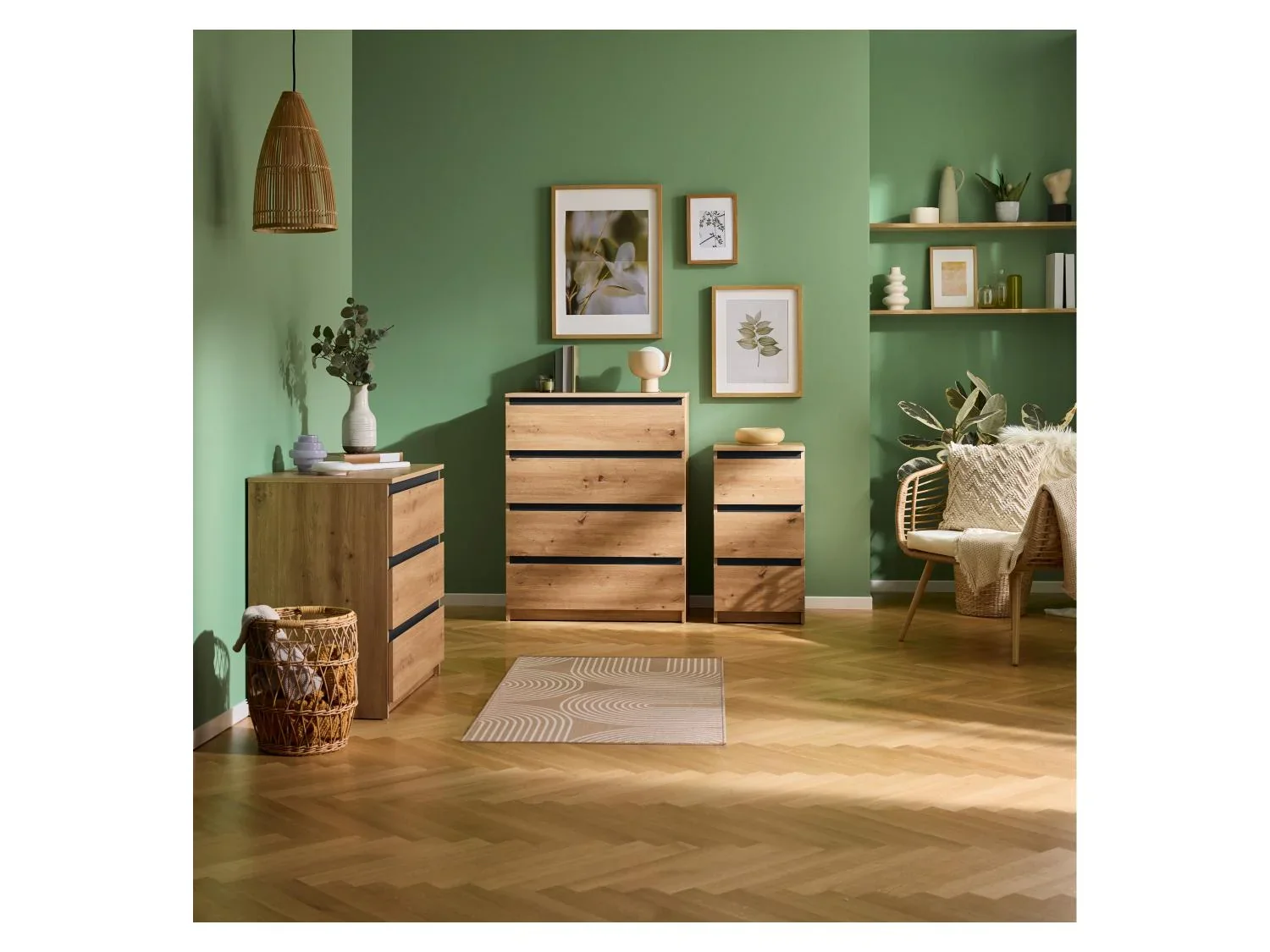 LIVARNO Commode Genve, 80 x 78 x 48 cm, imitation chne