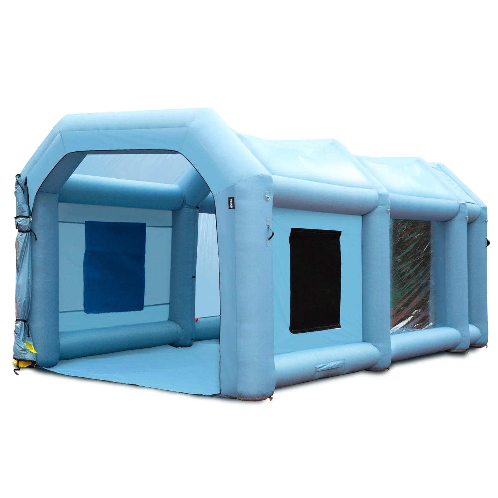 BENTISM Inflatable Paint Booth 26x15x11ft Inflatable Spray Booth Car Paint Tent with 750W+950W Filter System Blower Image 9