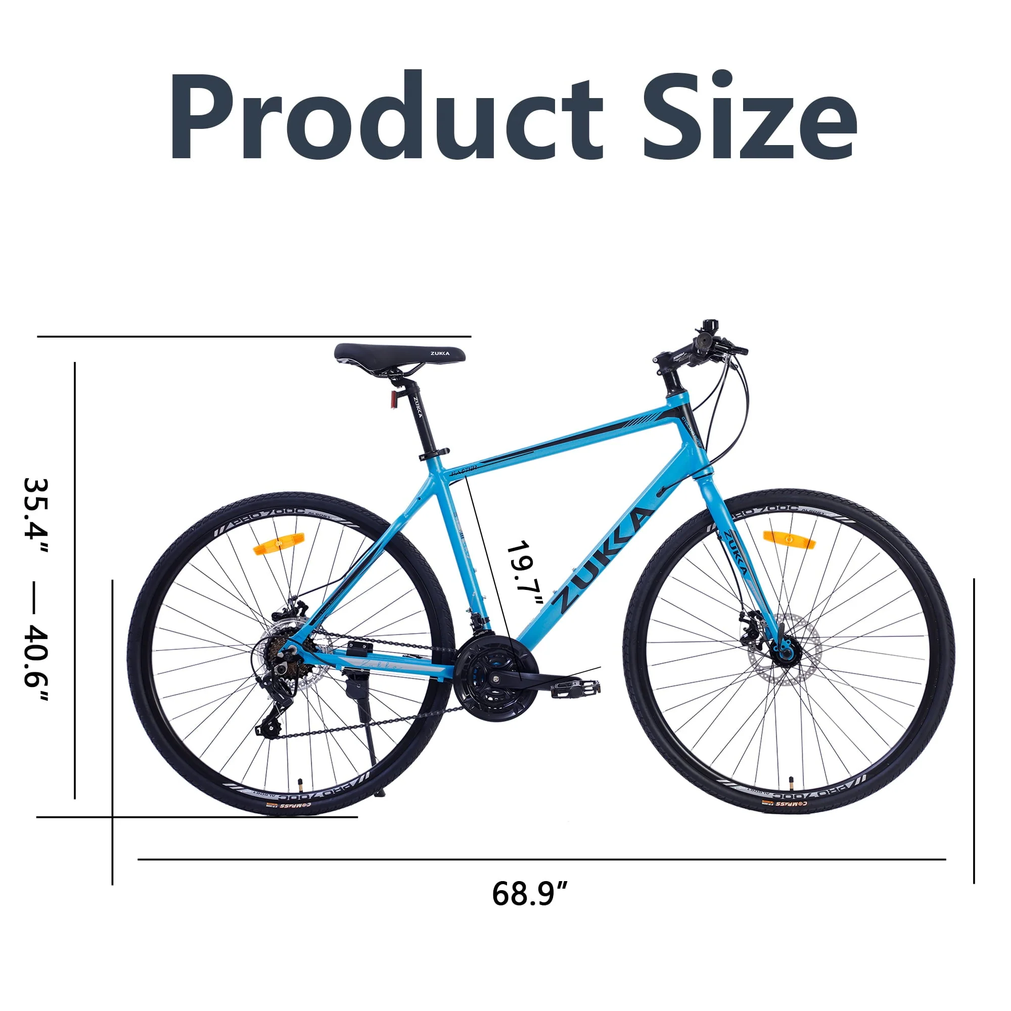 700C Road Bike 21 Speed Aluminum Alloy Frame Bicycle for Unisex Adult Image 10