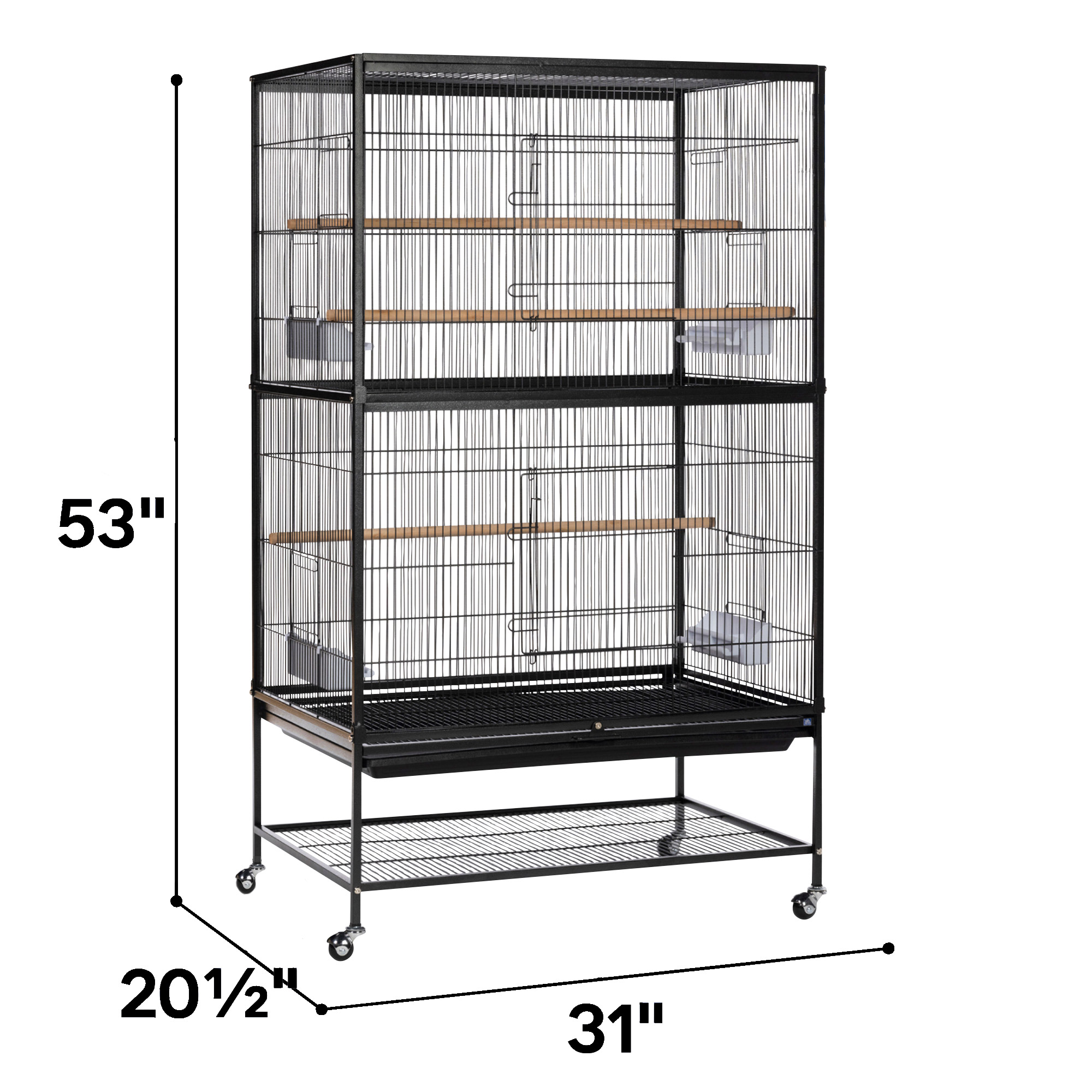 Flight Bird Cage with Good Night Cage Cover - Image 6