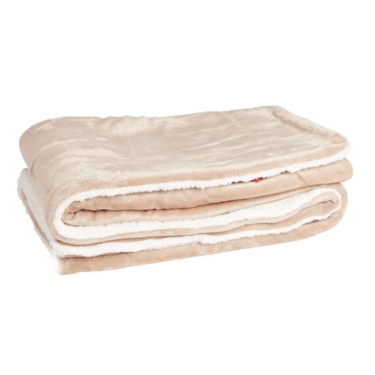 Plaid pilou pilou marron 127x152cm