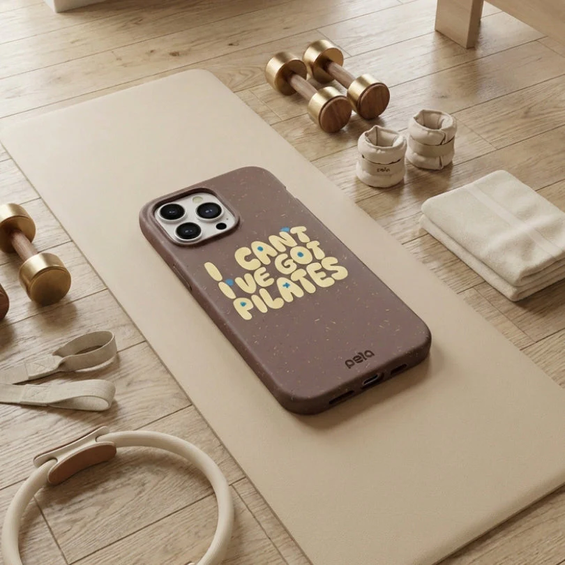 Chocolate Brown Ive got Pilates iPhone 17 Pro Max Case