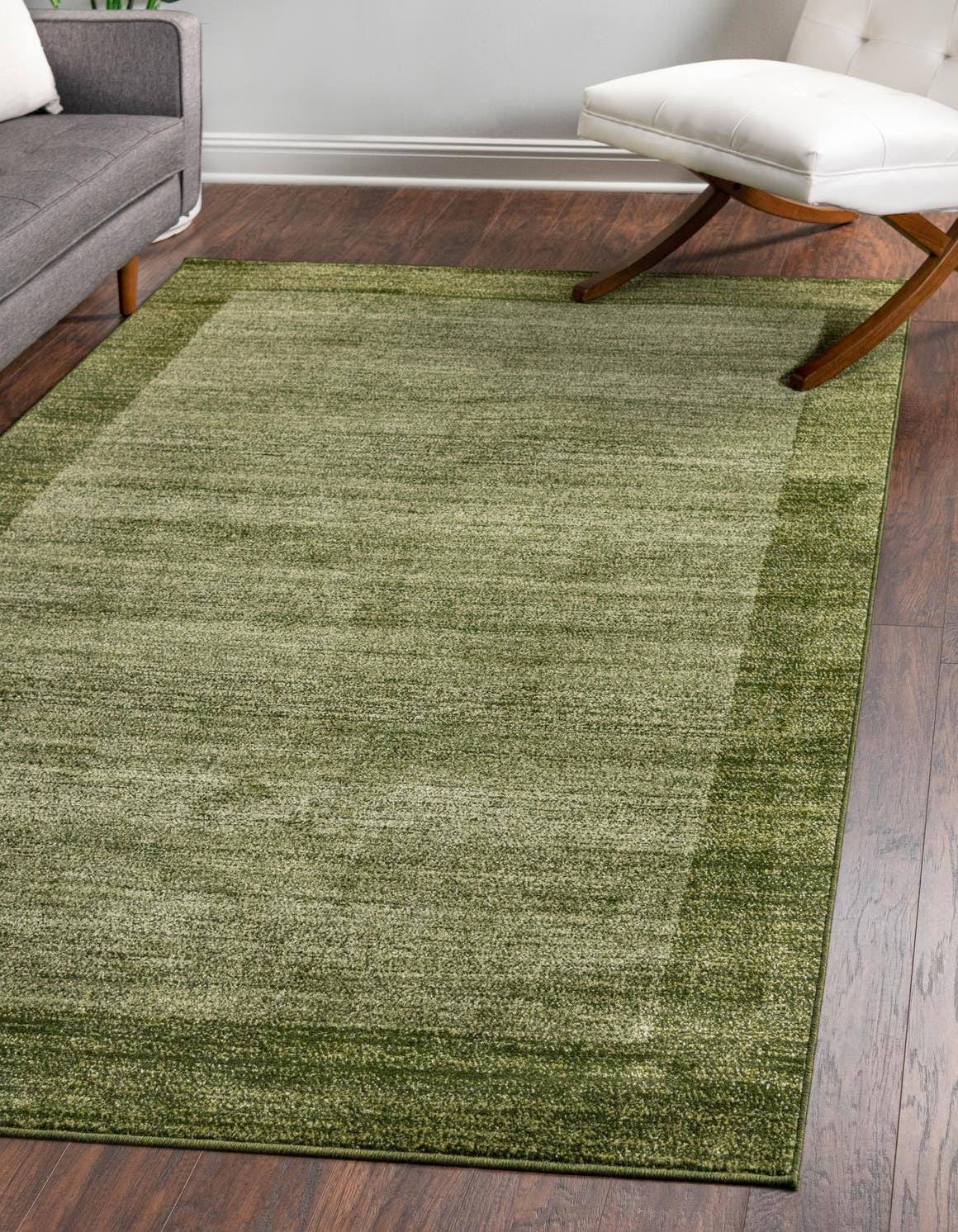 Unique Loom Abigail Del Mar Area Rug - 5' x 8' Light Green