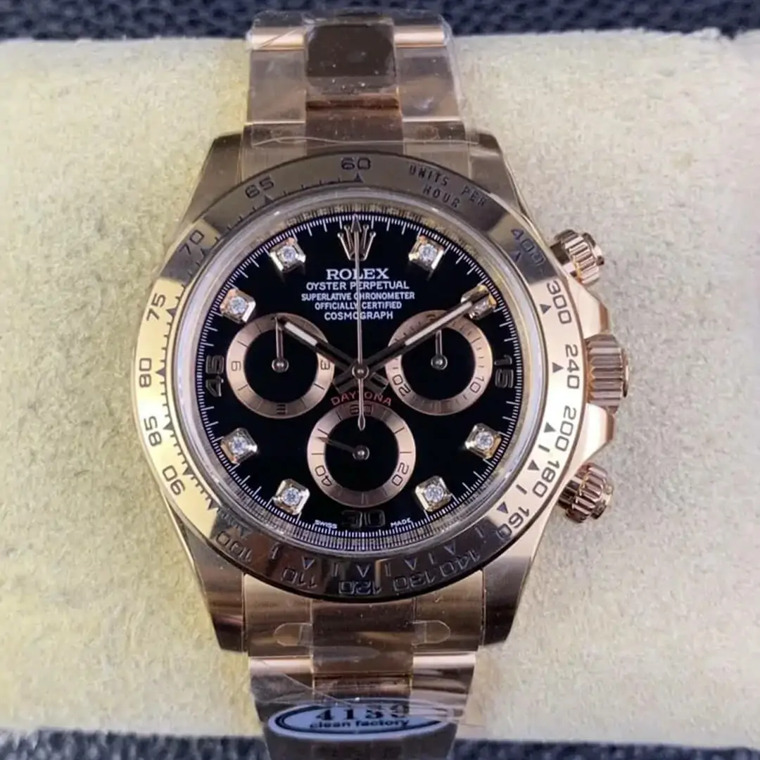 Rolex Cosmograph Daytona M116505-0015 Clean Factory Diamond Dial Rose Gold