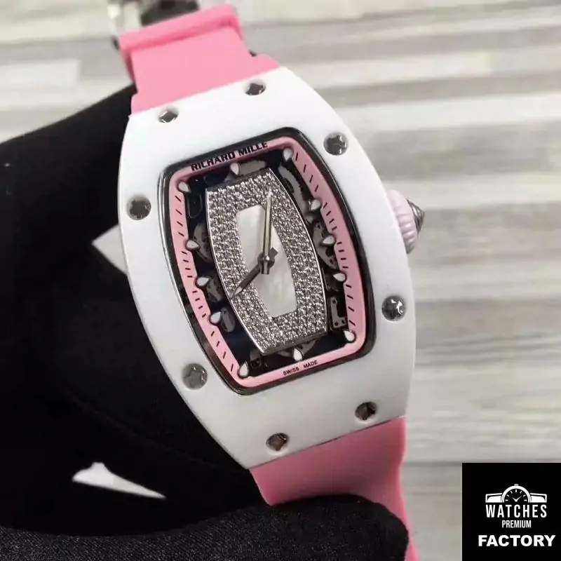 Richard Mille RM07 Ladies Pink Dial with Diamonds