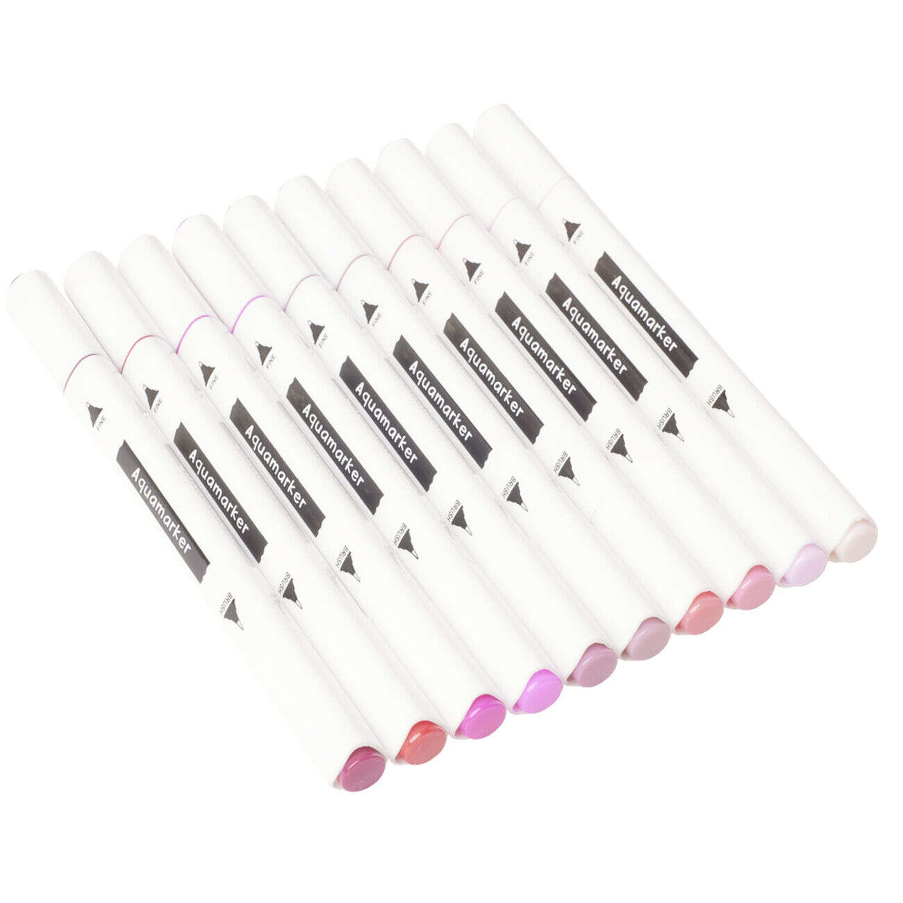 Marqueurs feutres double pointe 10 couleurs (3 modèles)