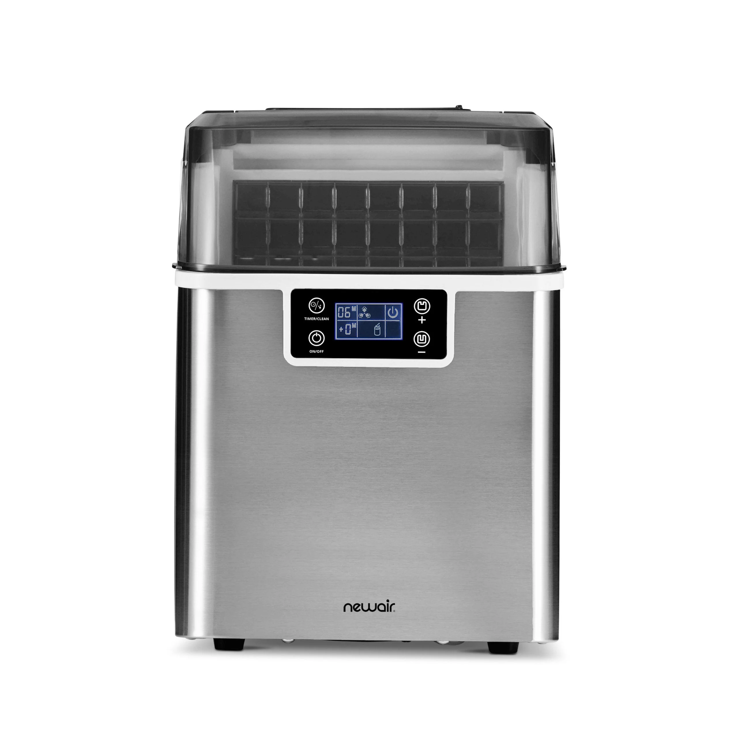 Newair Countertop Ice Maker. Clear Ice, 45 lbs/day - Stainless Steel