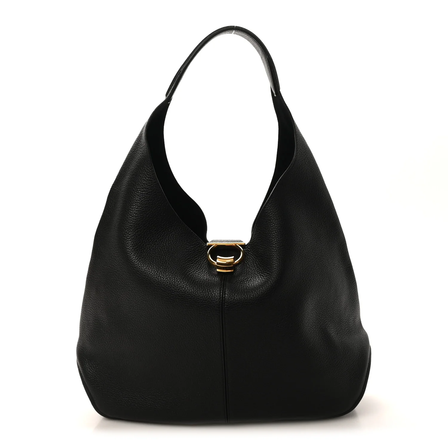 Calfskin Margot Hobo Black