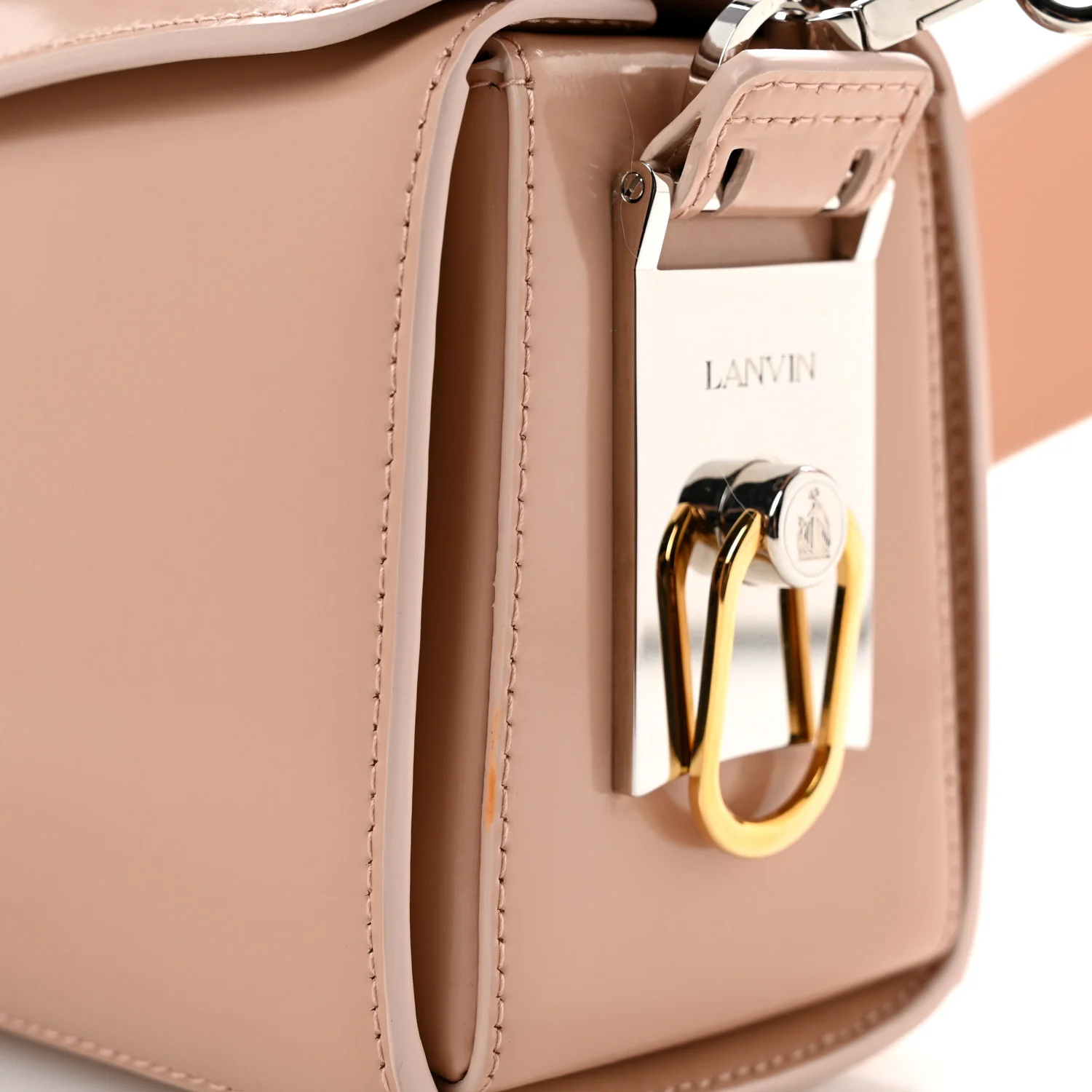 Calfskin Logo Medium Cat Pencil Bag Pink