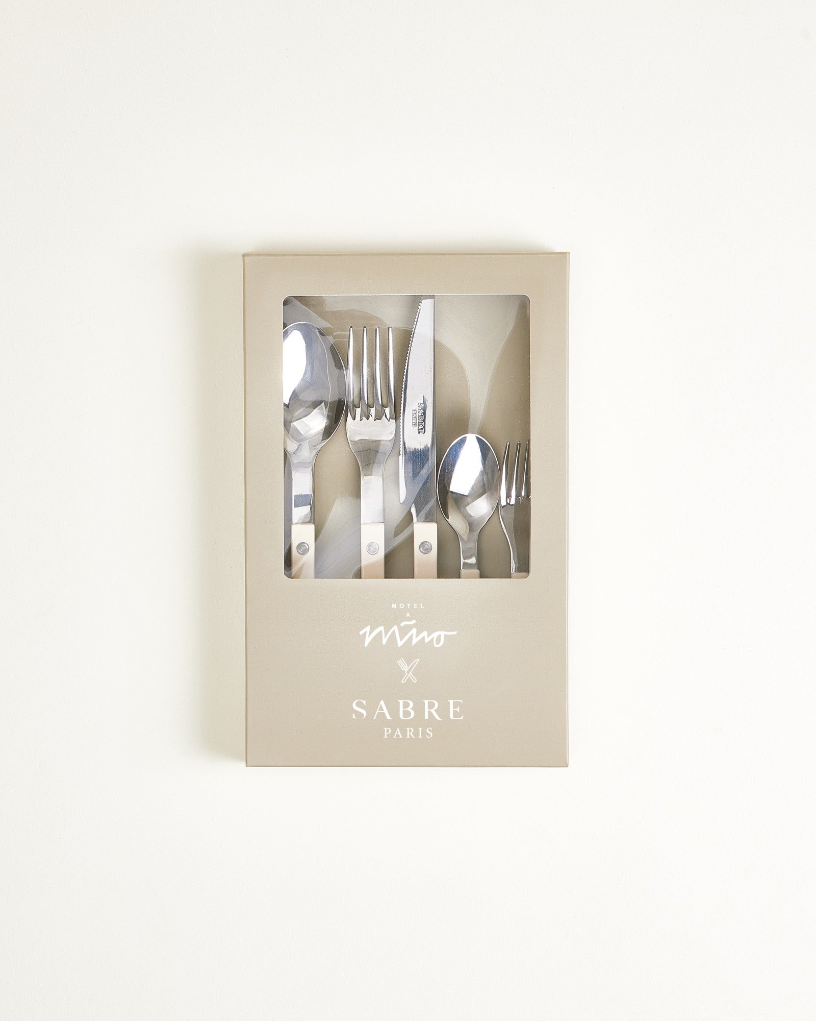 MAM X SABRE PARIS - CUTLERY SET OF 5 OFF-WHITE BLUE