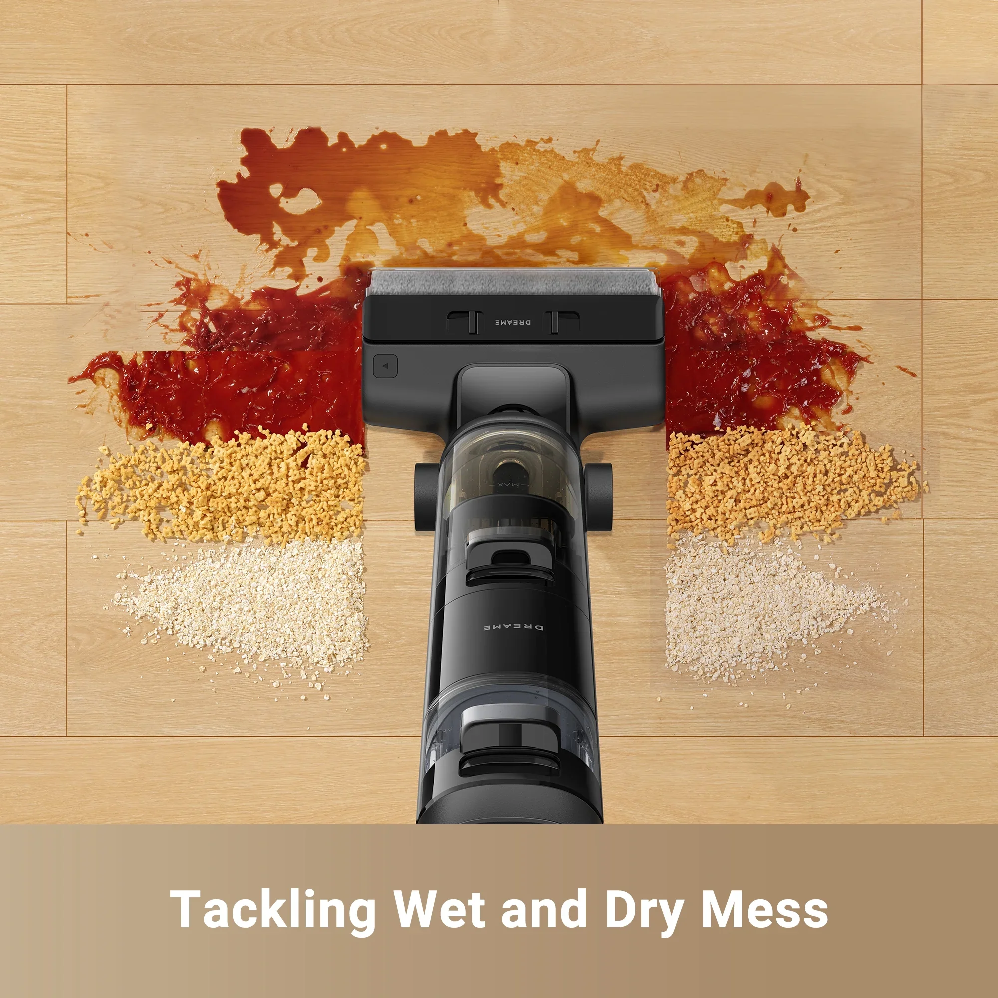 Dreame Cordless Wet/Dry Vacuum Cleaner, Dual-Edge Brushes, 600ml water tank, Self-Propulsion, K20