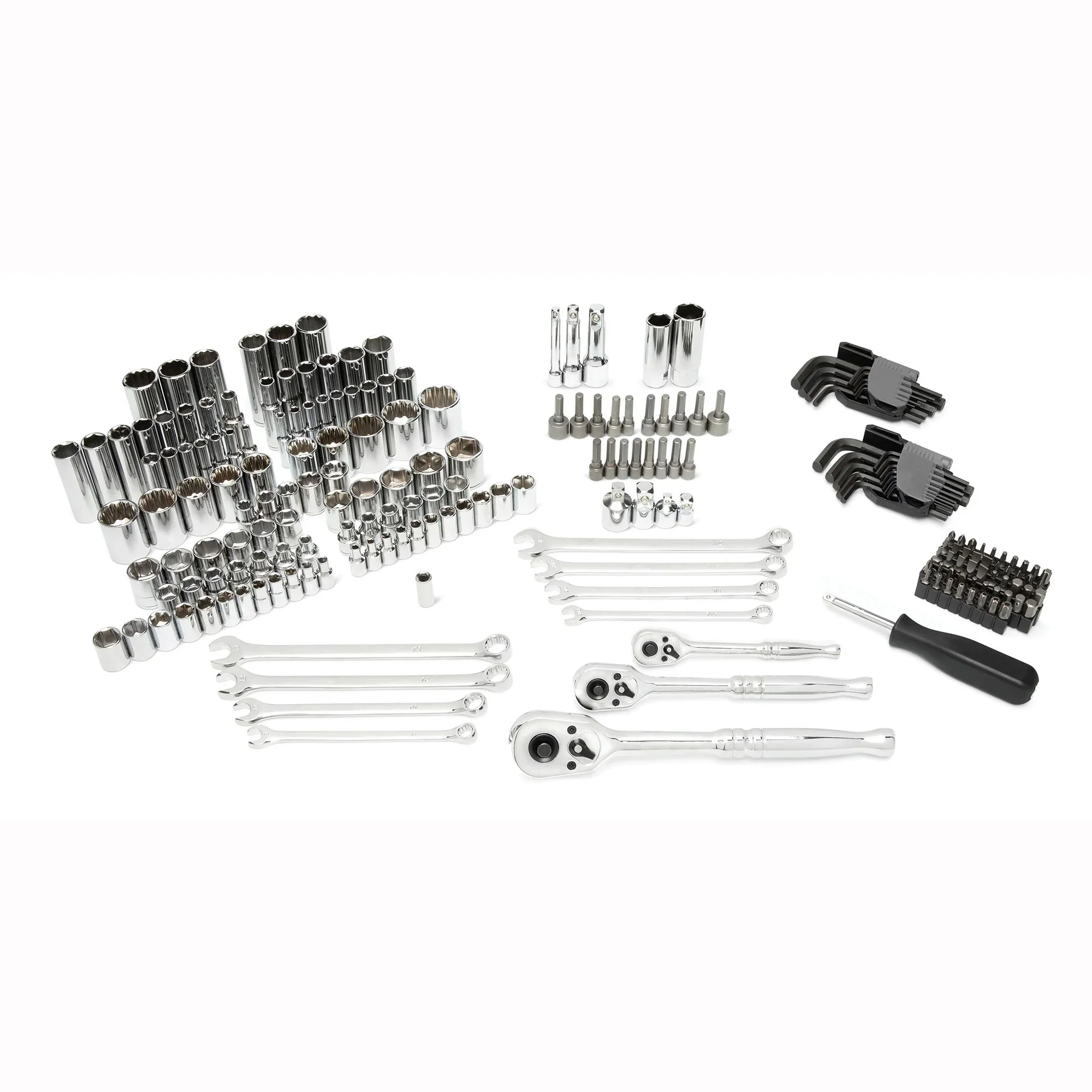 Master Mechanic 205 Piece Mechanics SAE Metric Socket & Tool Set with Case