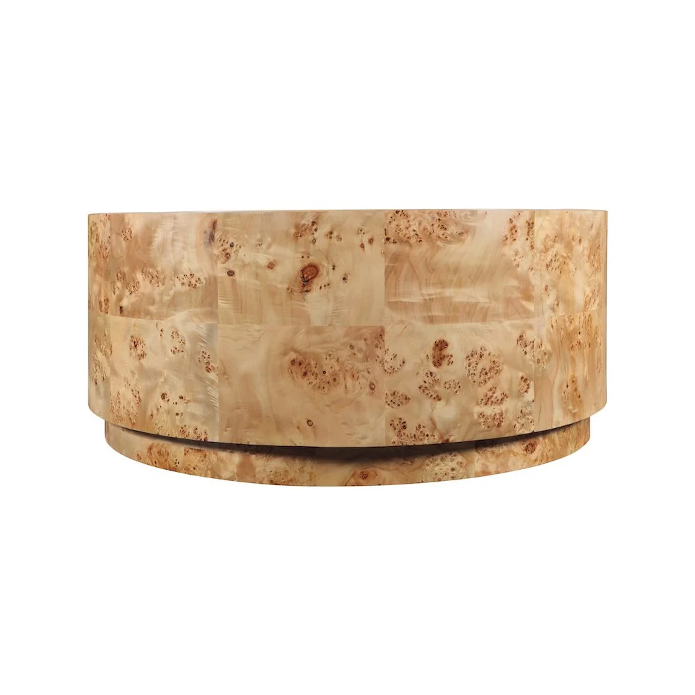 Meridian Furniture Burl Natural Ash Coffee Table