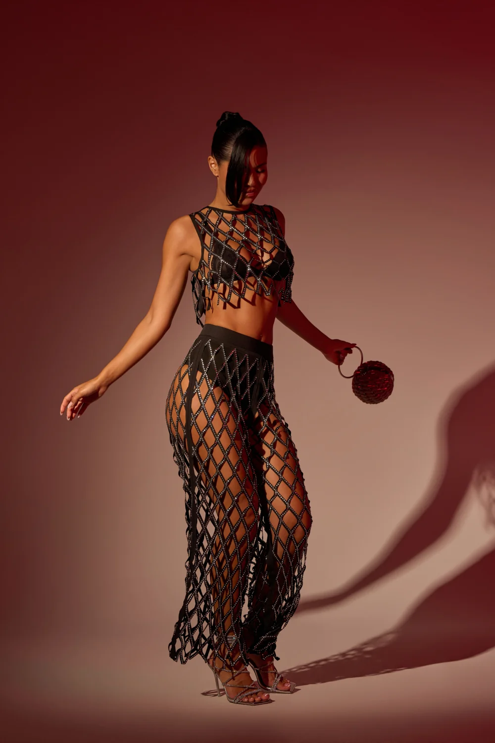 ROCK N ROLL RHINESTONE TROUSER - Akira Store