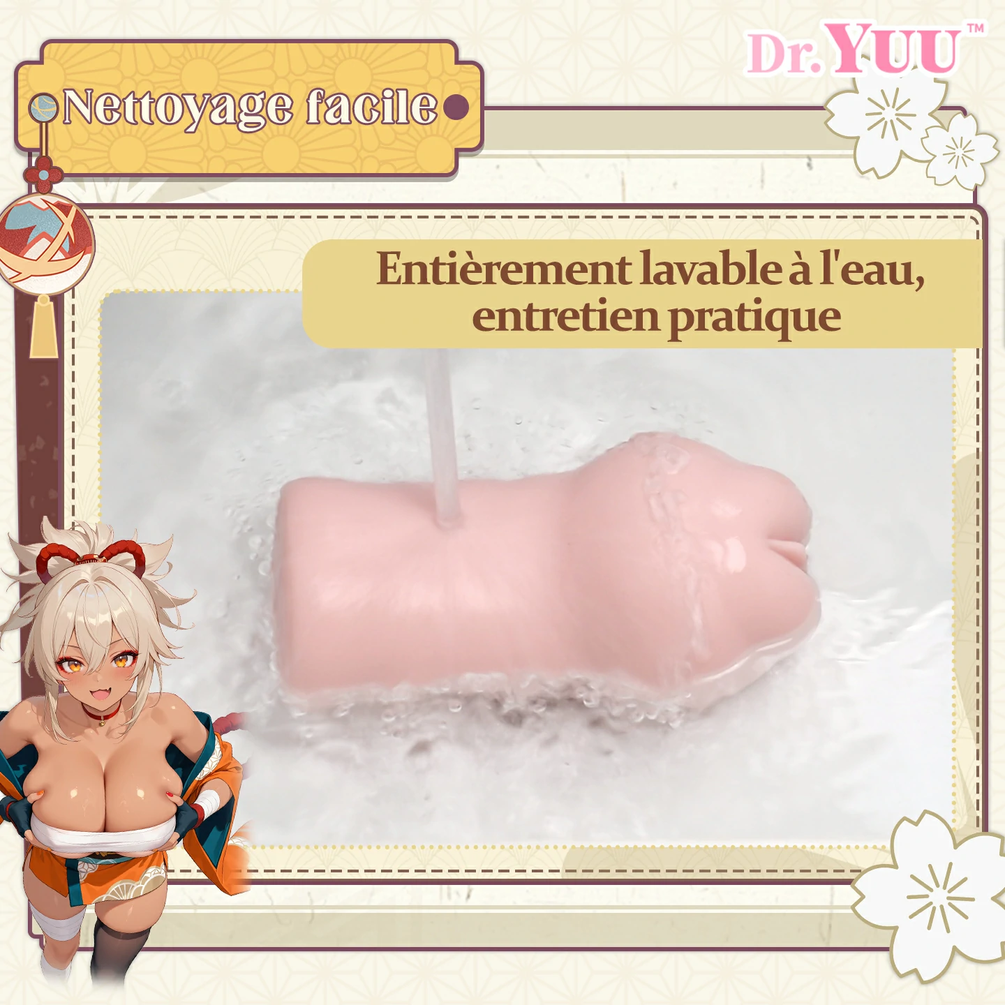 Conception entièrement lavable à l'eau pour le nettoyage.