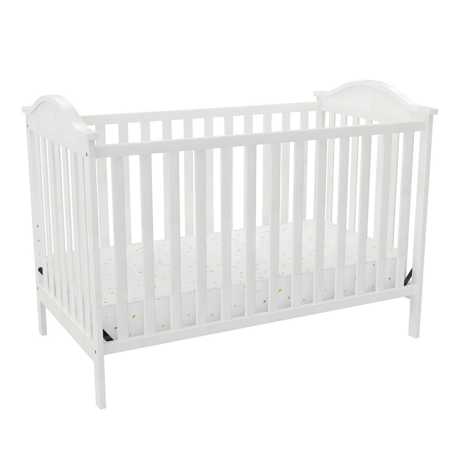 Baby Relax Adele 3 - in - 1 Convertible Crib. White