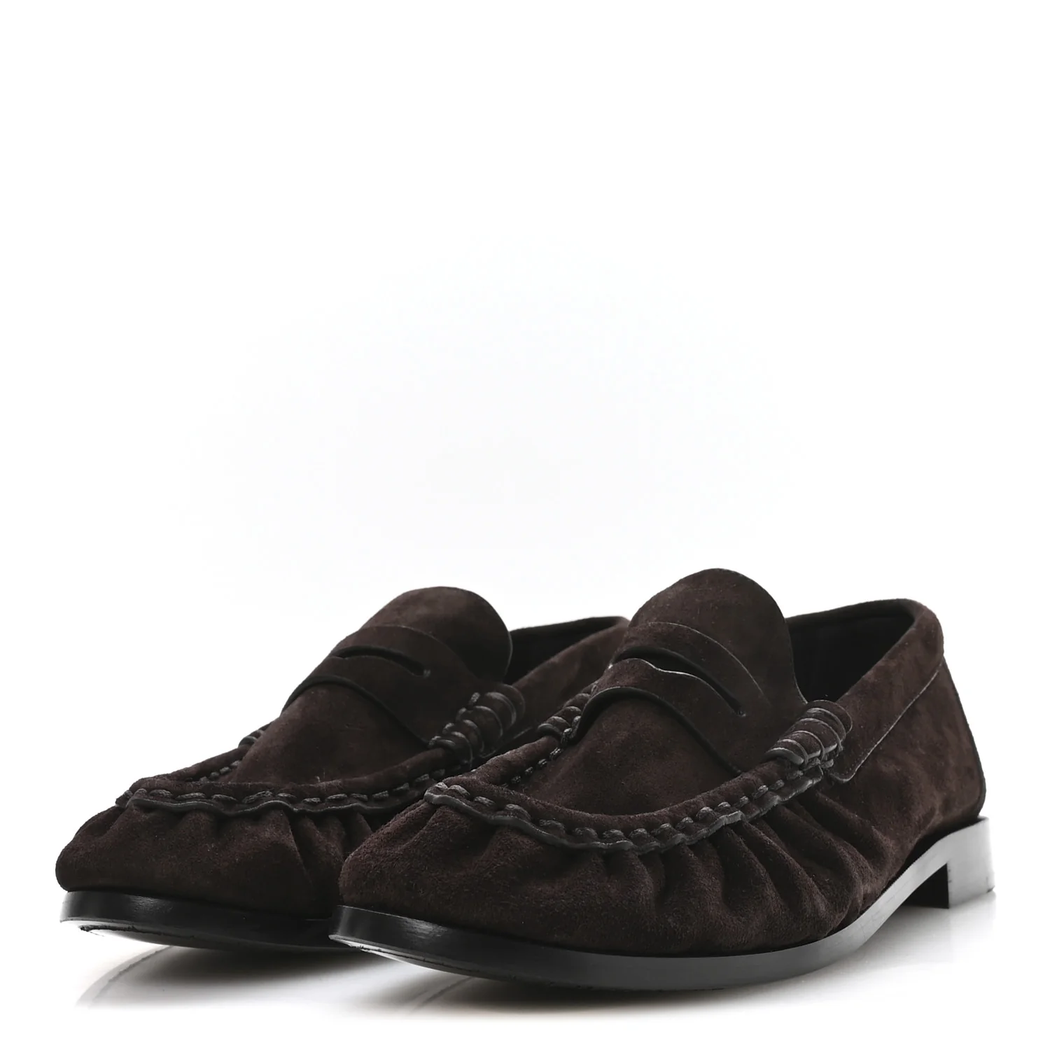 Suede Le Loafer 15 Penny Slippers 37 Dark Chocolate