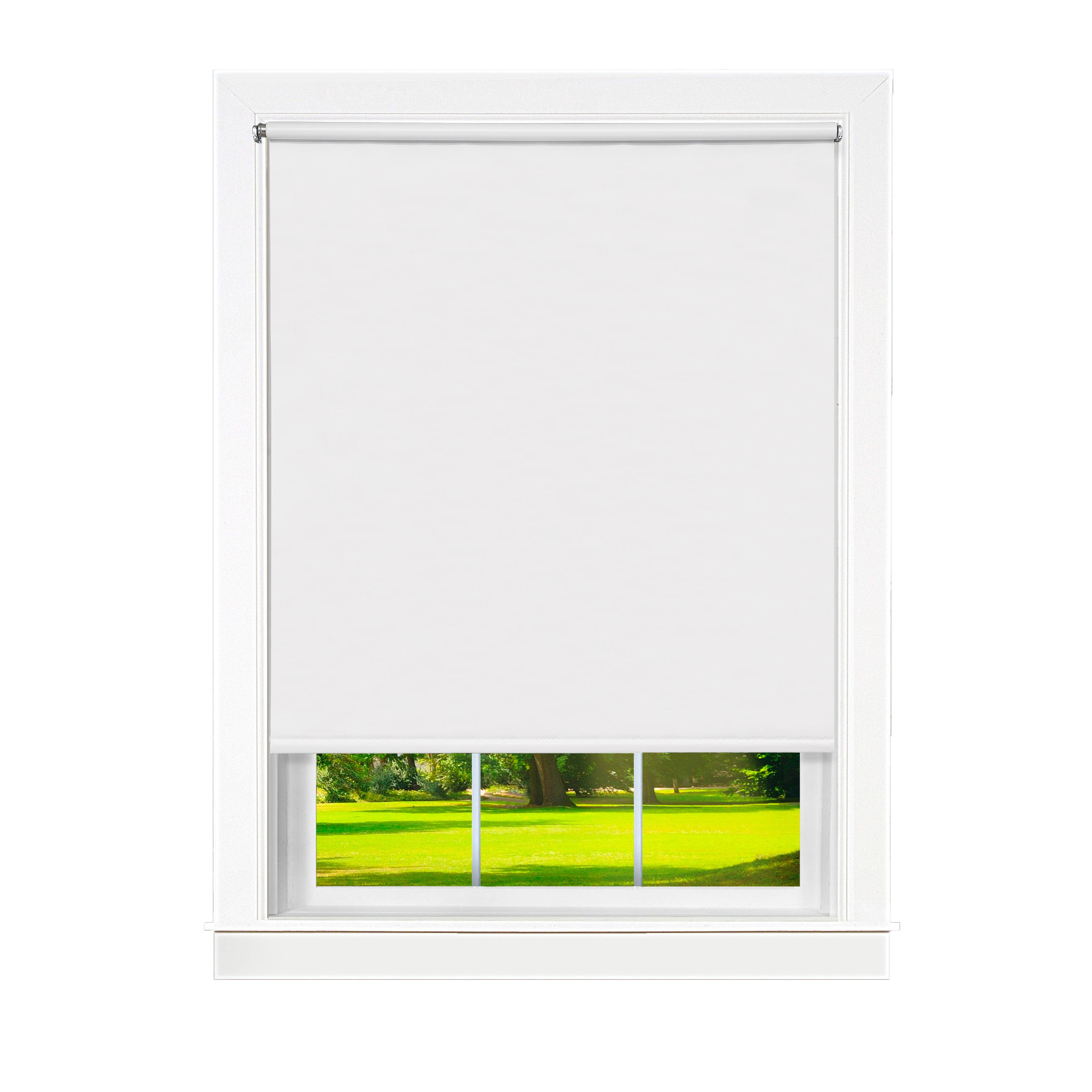 Achim Cords Free Tear Down Light Filtering Window Shade, White