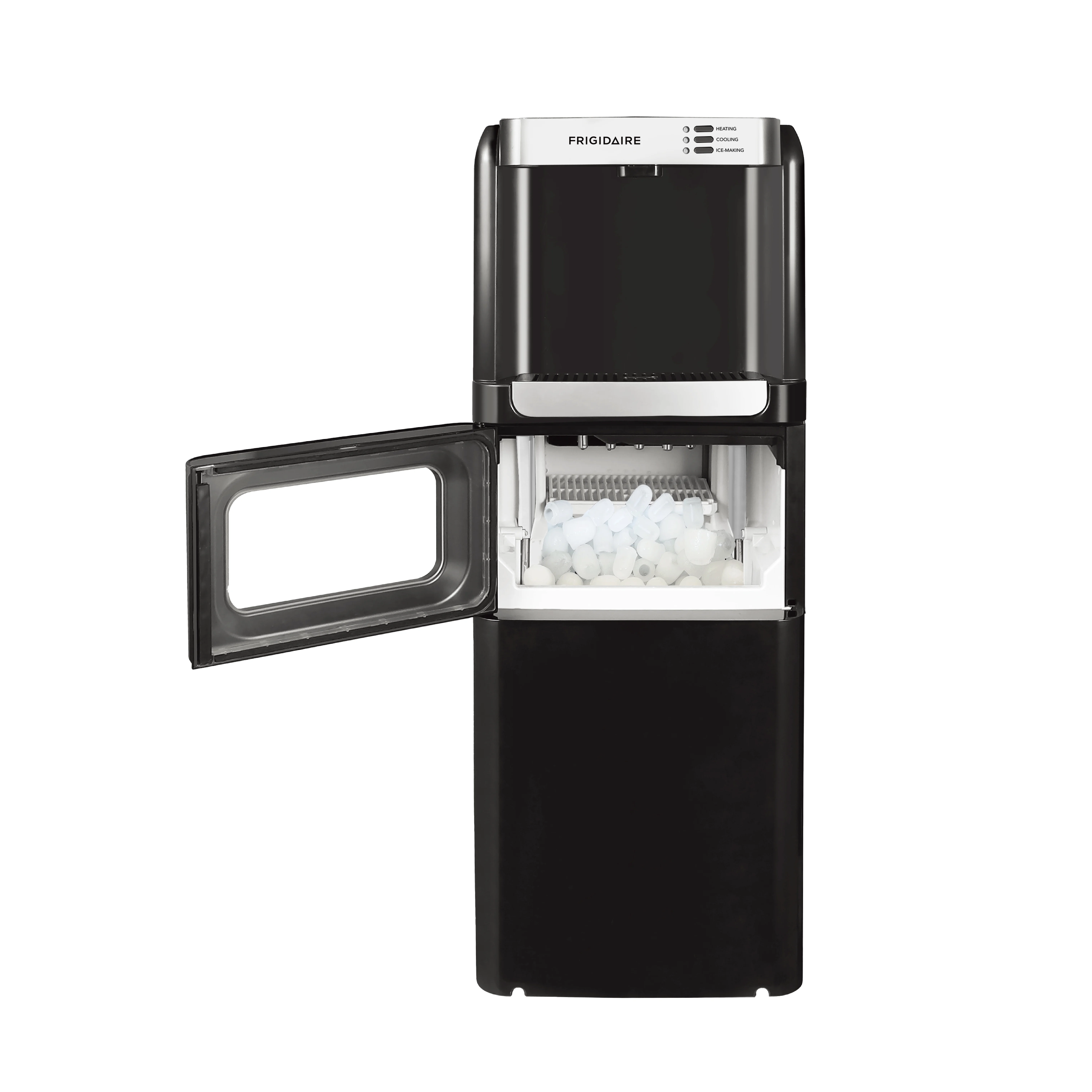 3-in-1 Water Cooler Dispenser with Built-in Ice Maker �?Hot Cold, 5 Gallon, Black - Image 3