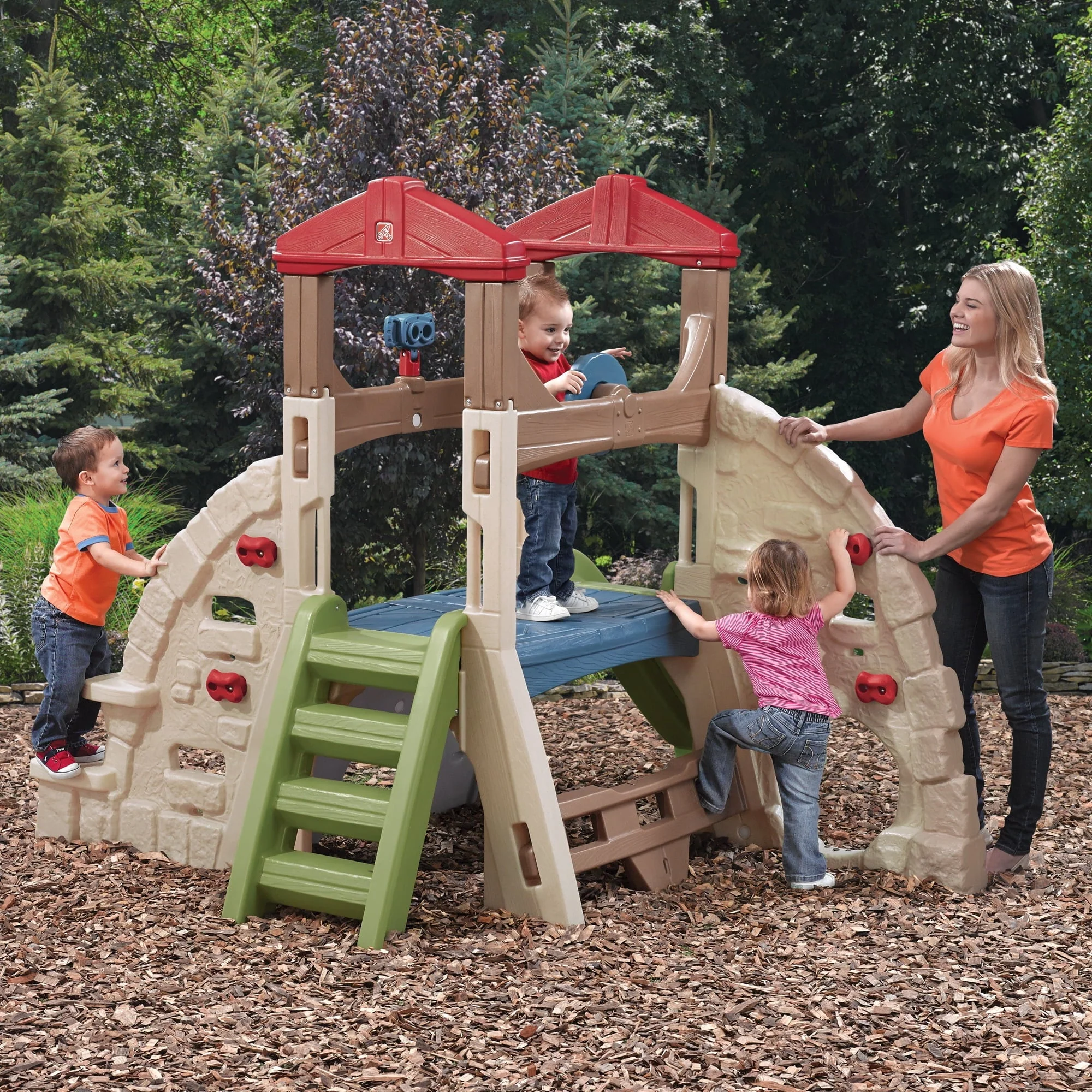 Alpine Ridge Kid Climber and Slide Outdoor Toddler Playground - Image 9