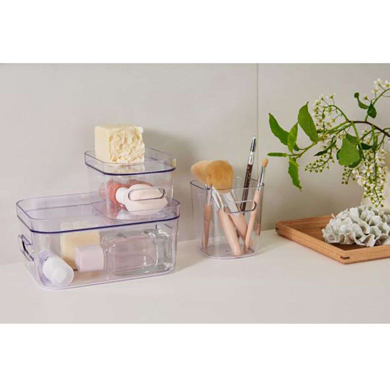 Boîte de rangement plastique transparent SmartStore Compact Clear XS