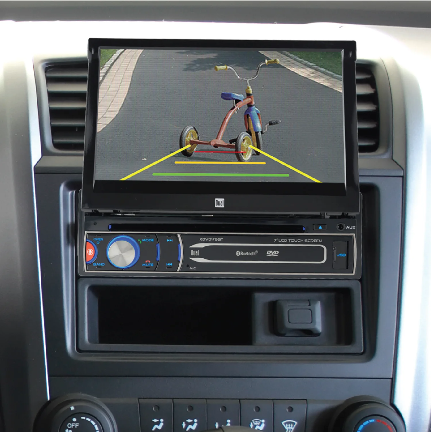 XDVD179BT 7 inch Single DIN Car Stereo, Motorized Touch Screen, CD/DVD, New - Image 10