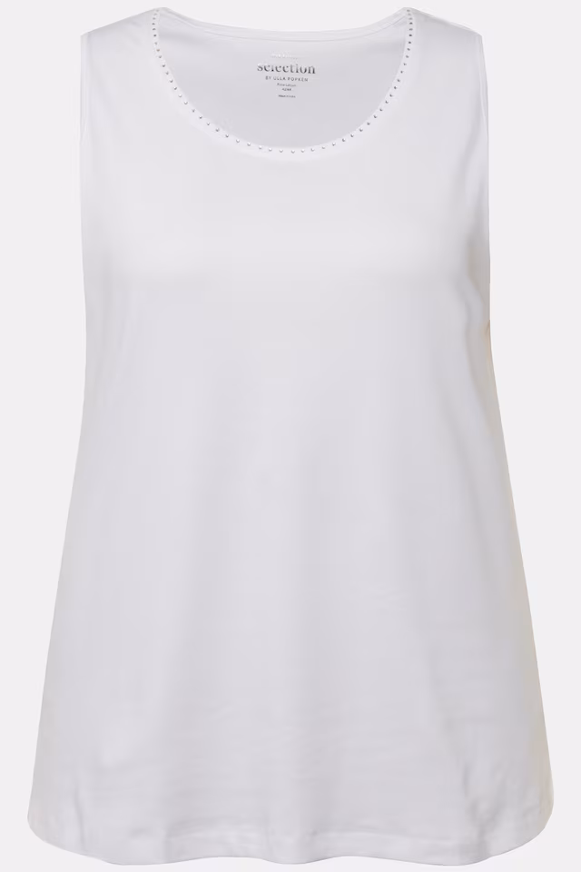 Rhinestone Pima Cotton Tank Top