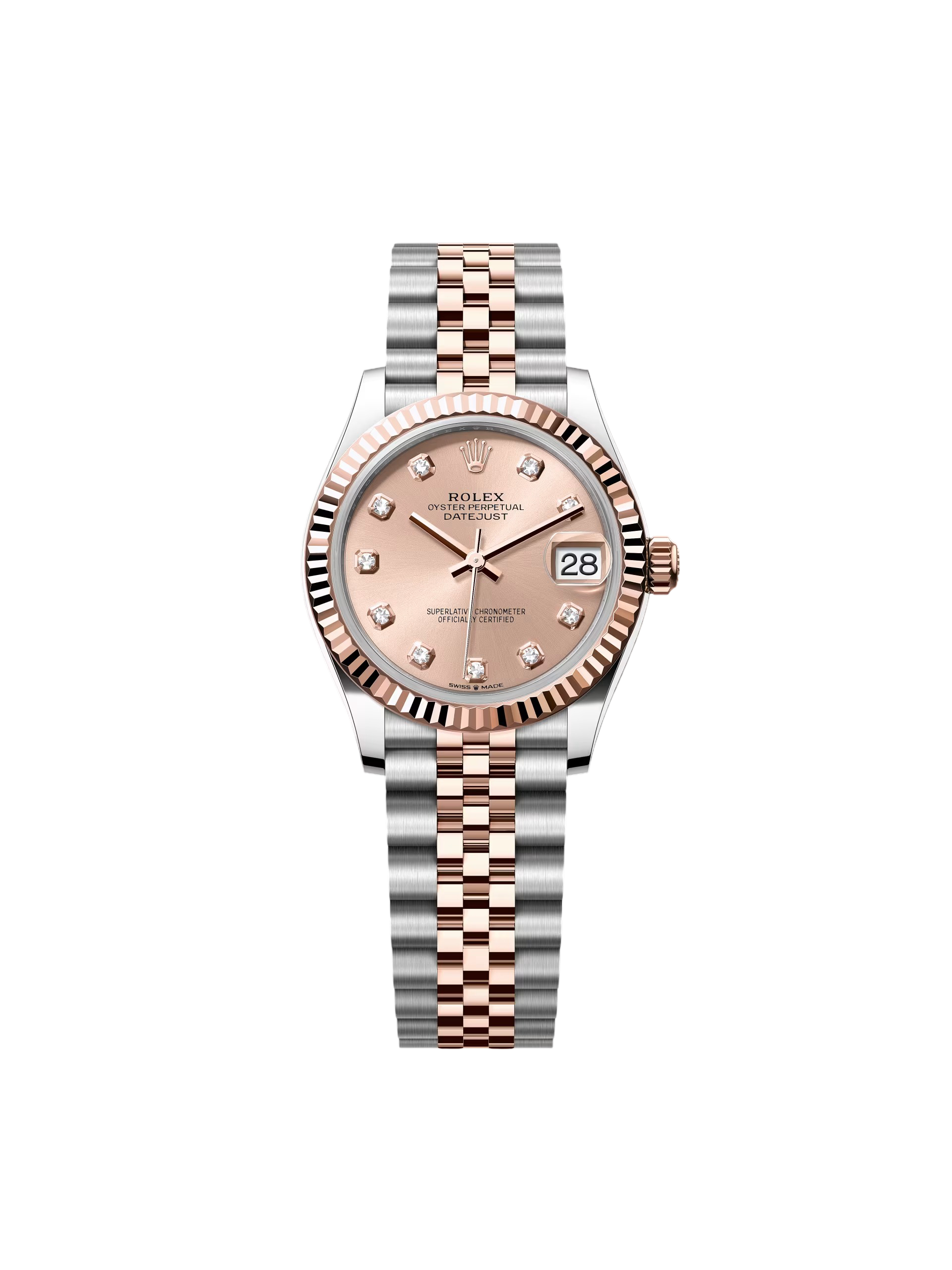 【Super Clone】RLX Datejust m278271-0023/0024 Rose 31mm Dial Oyster Bracelet Watch