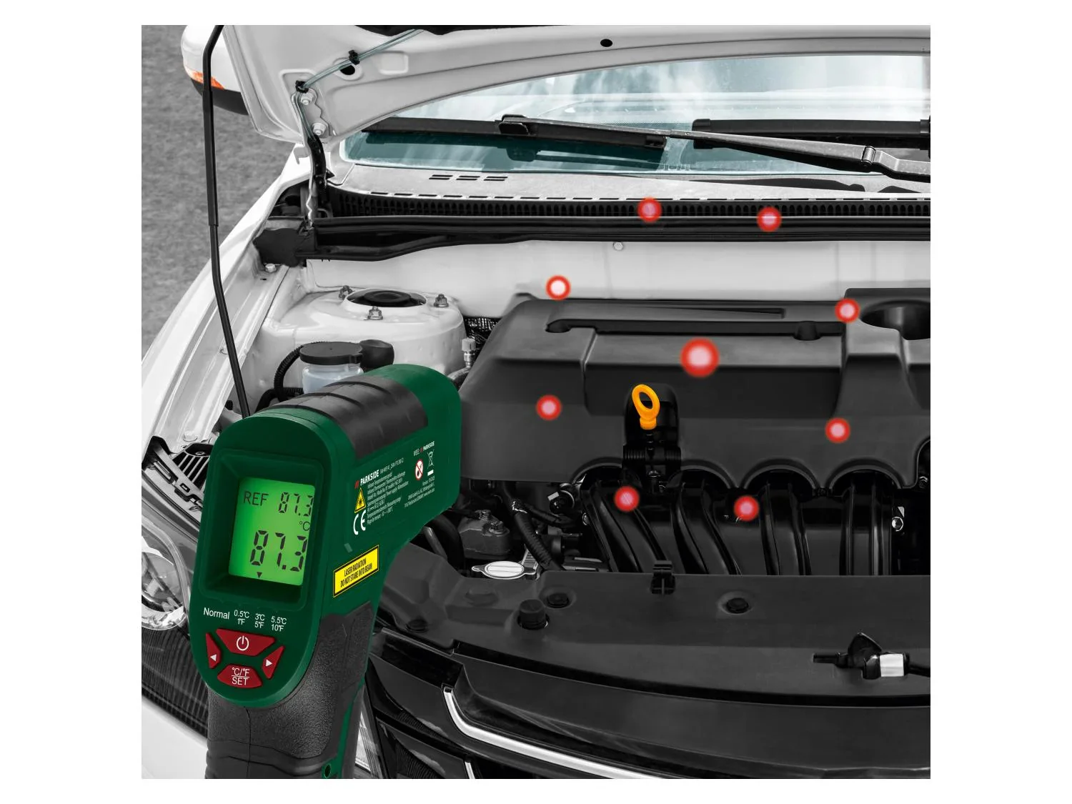 PARKSIDE Thermomtre infrarouge PTI 380 C3, -50  +380 C