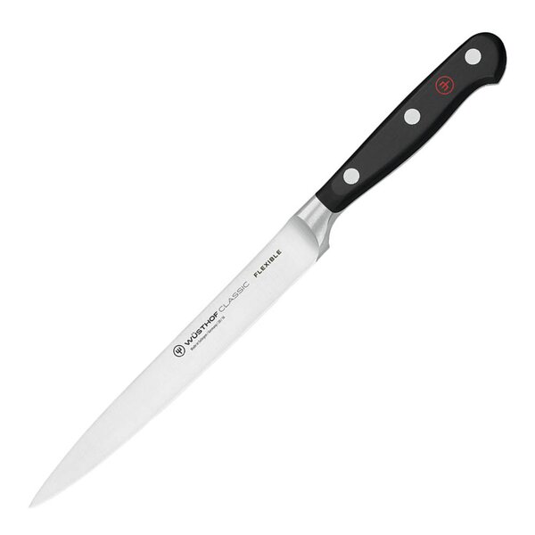 Classic fiskefileteringskniv 16 cm fleksibelt blad svart