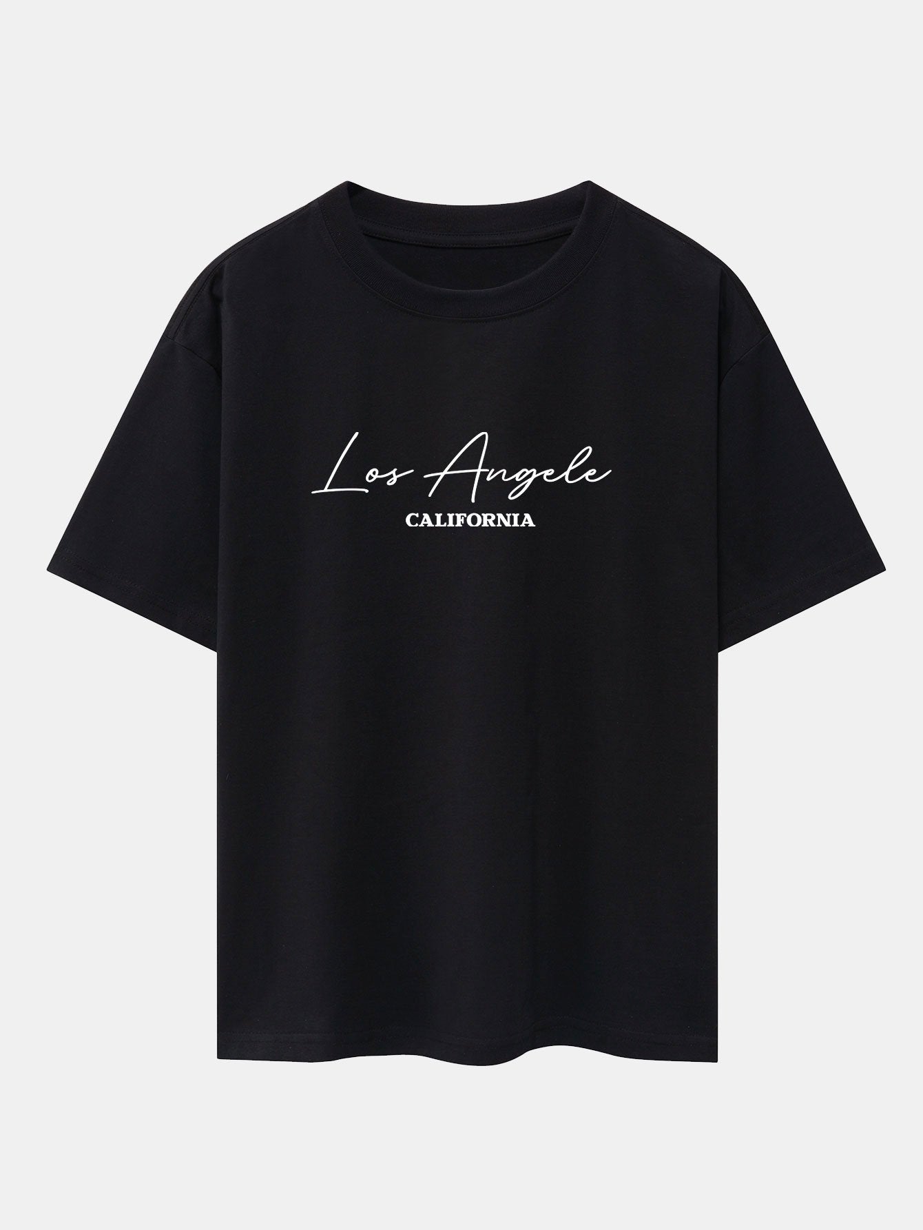 T-shirt oversize épais à imprimé manuscrit Los Angeles
