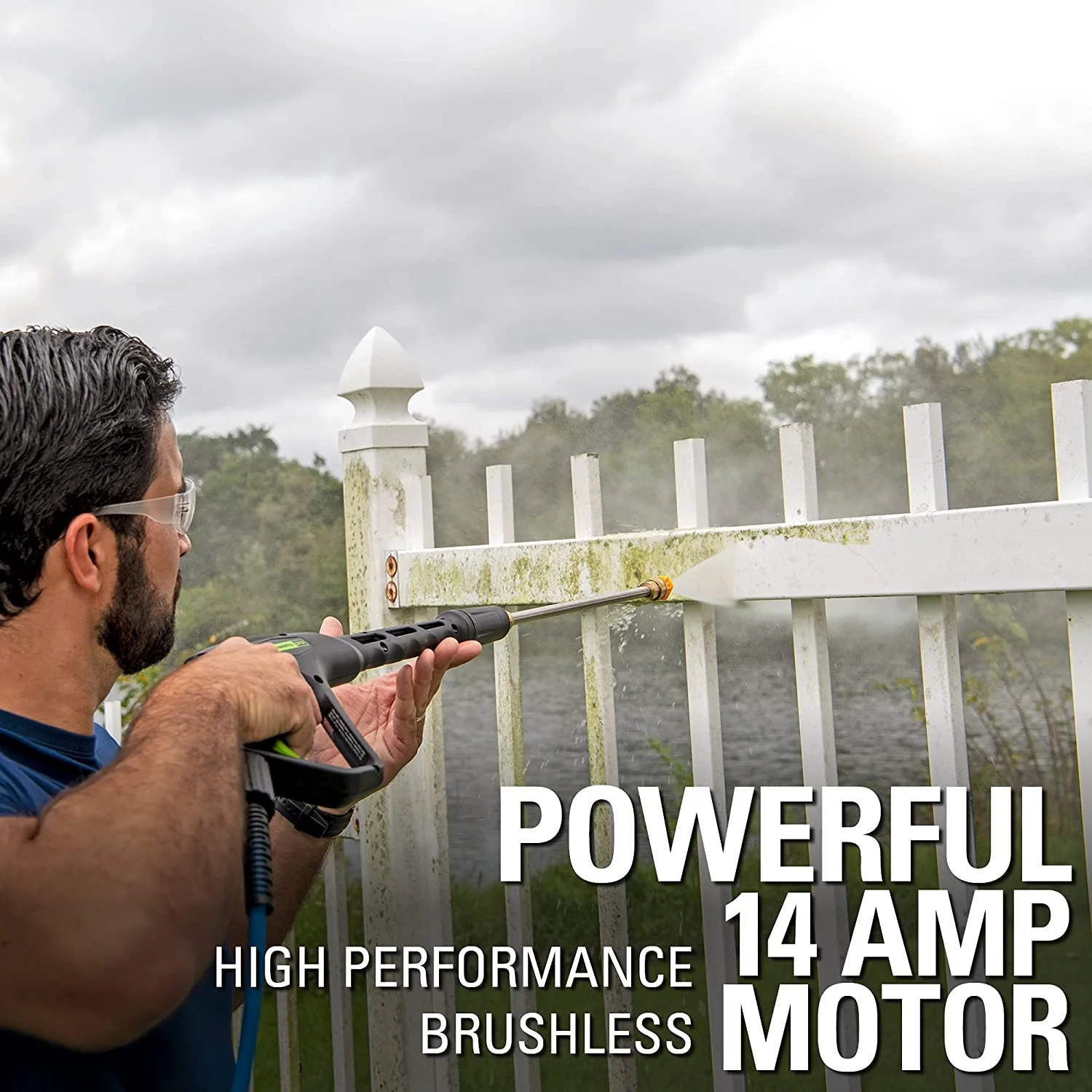 Greenworks 2300 PSI at 2.3 GPM AC Electric 120V Brushless Pressure Washer 5118002VT