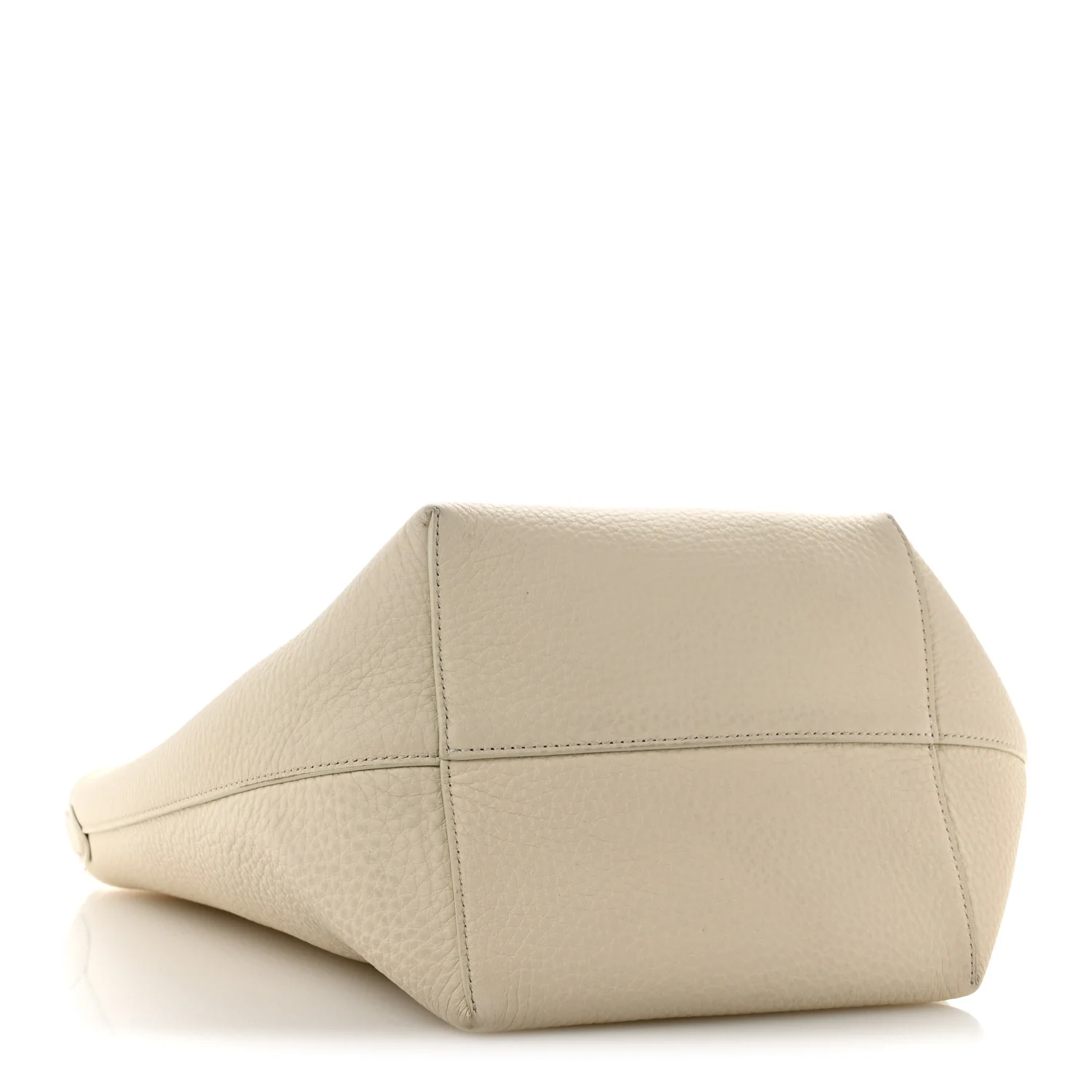 Grained Calfskin Medium N/S Park Tote Ivory