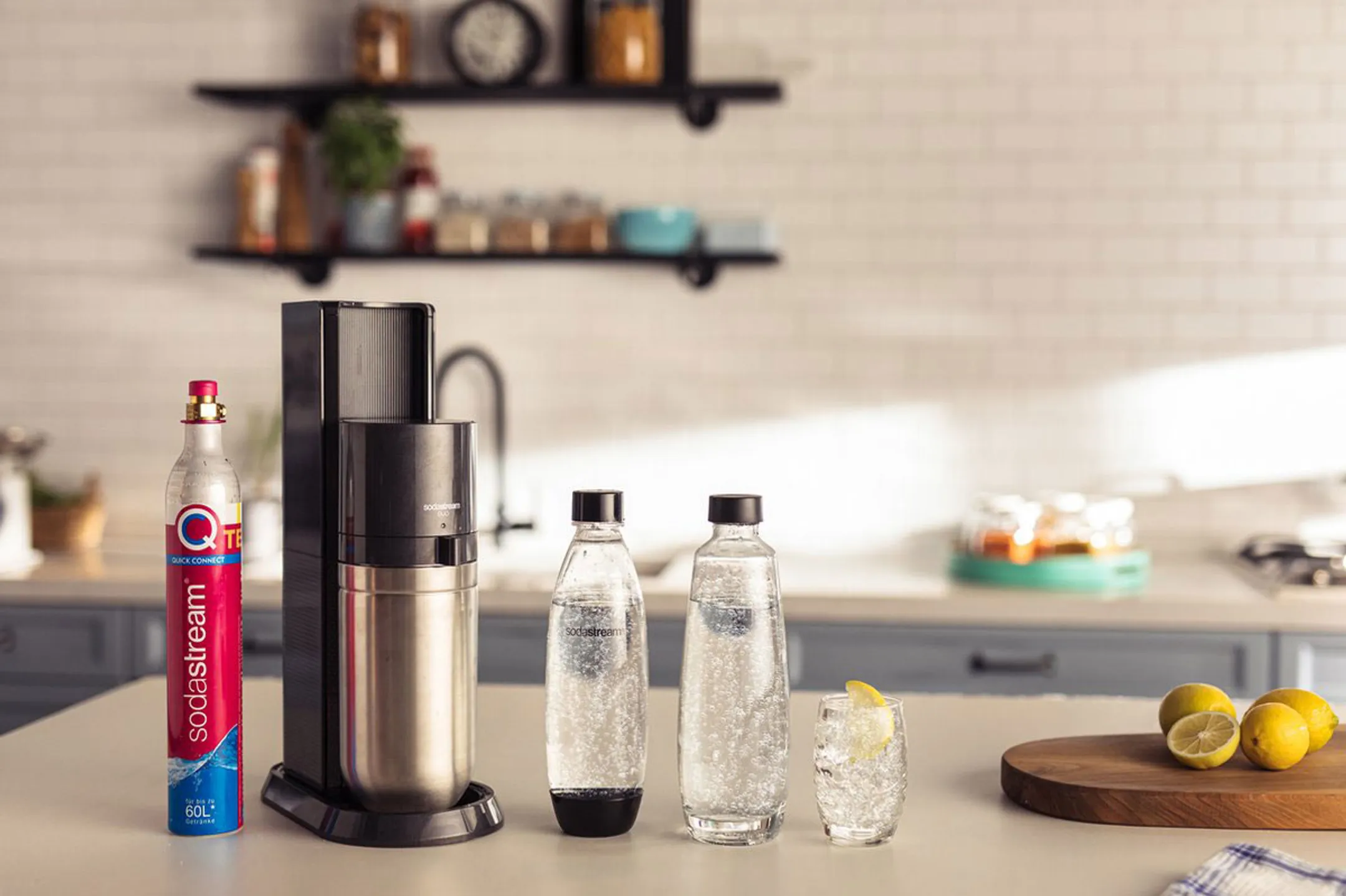 Sodastream Bruiswatertoestel Duo Black - inclusief Cilinder Quick Connect