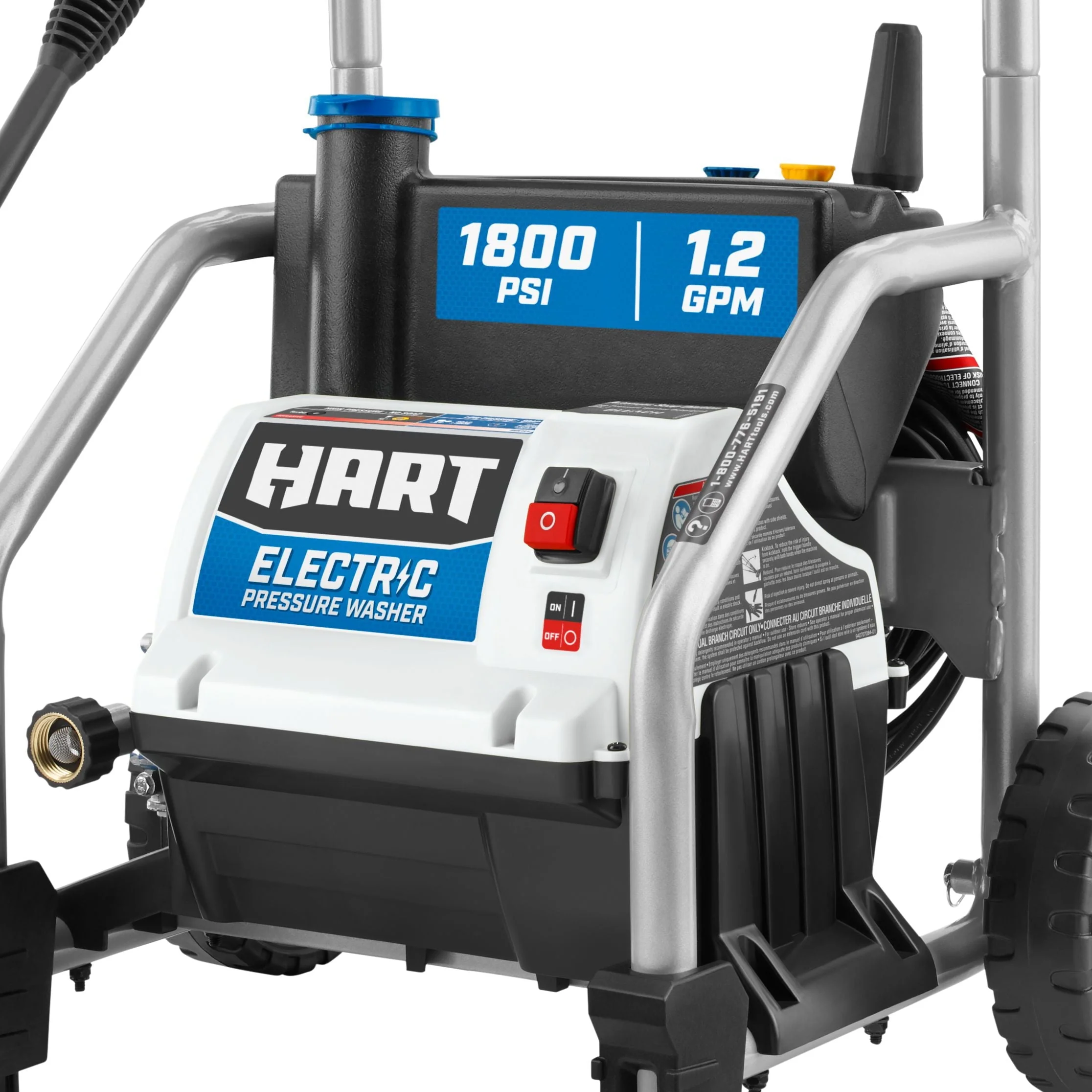 1800 PSI 1 2 GPM Electric Pressure Washer with Bonus 11" Surface Cleaner Image 5