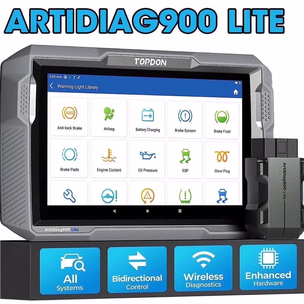 Latest Car Diagnostic Scan Tool AD900 LITE OBD2 Scanner Wireless Bidirectional All System Scanner with Active Test, 8+ Reset Services