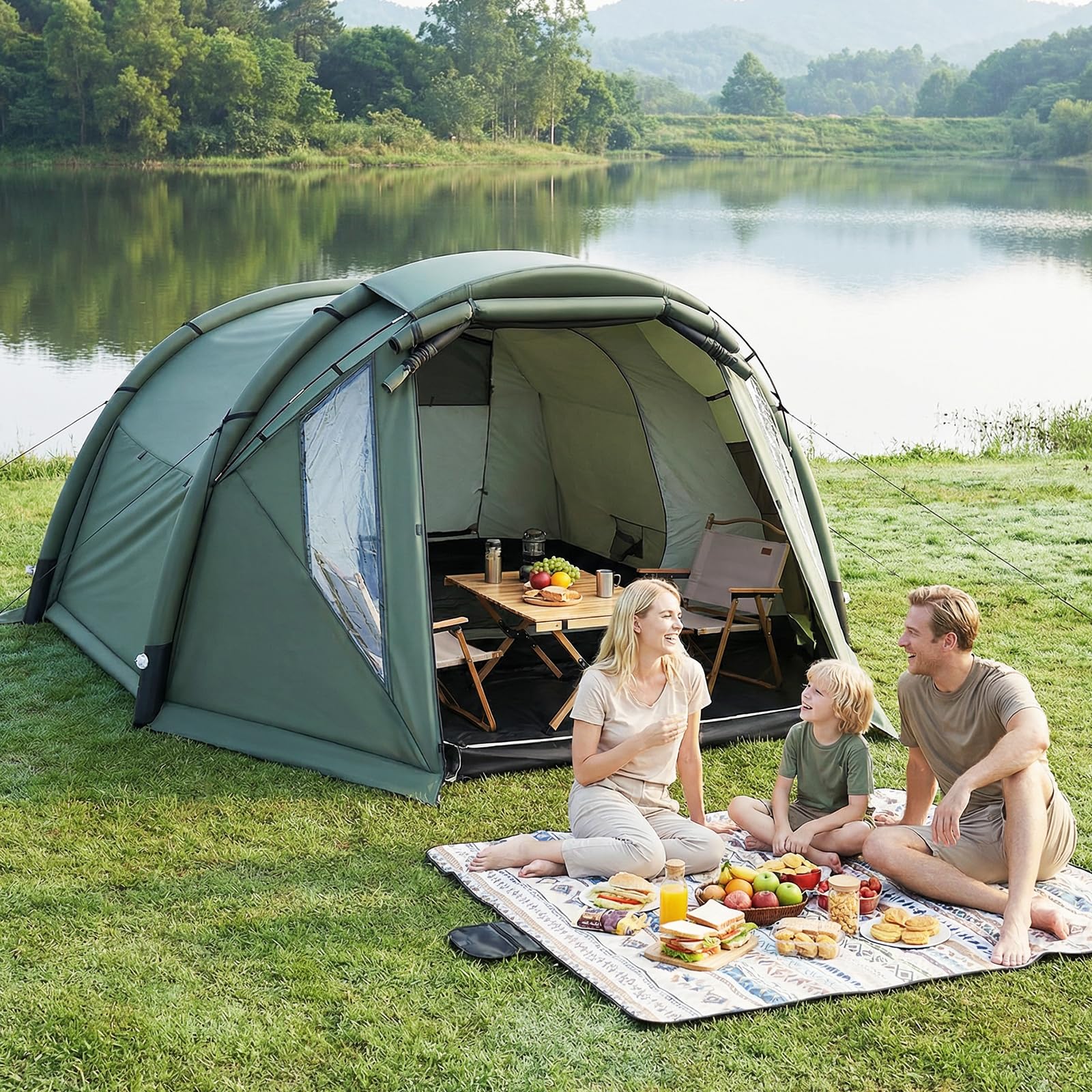 Tangkula 5-7 Person Large Family Tent with Screened Porch