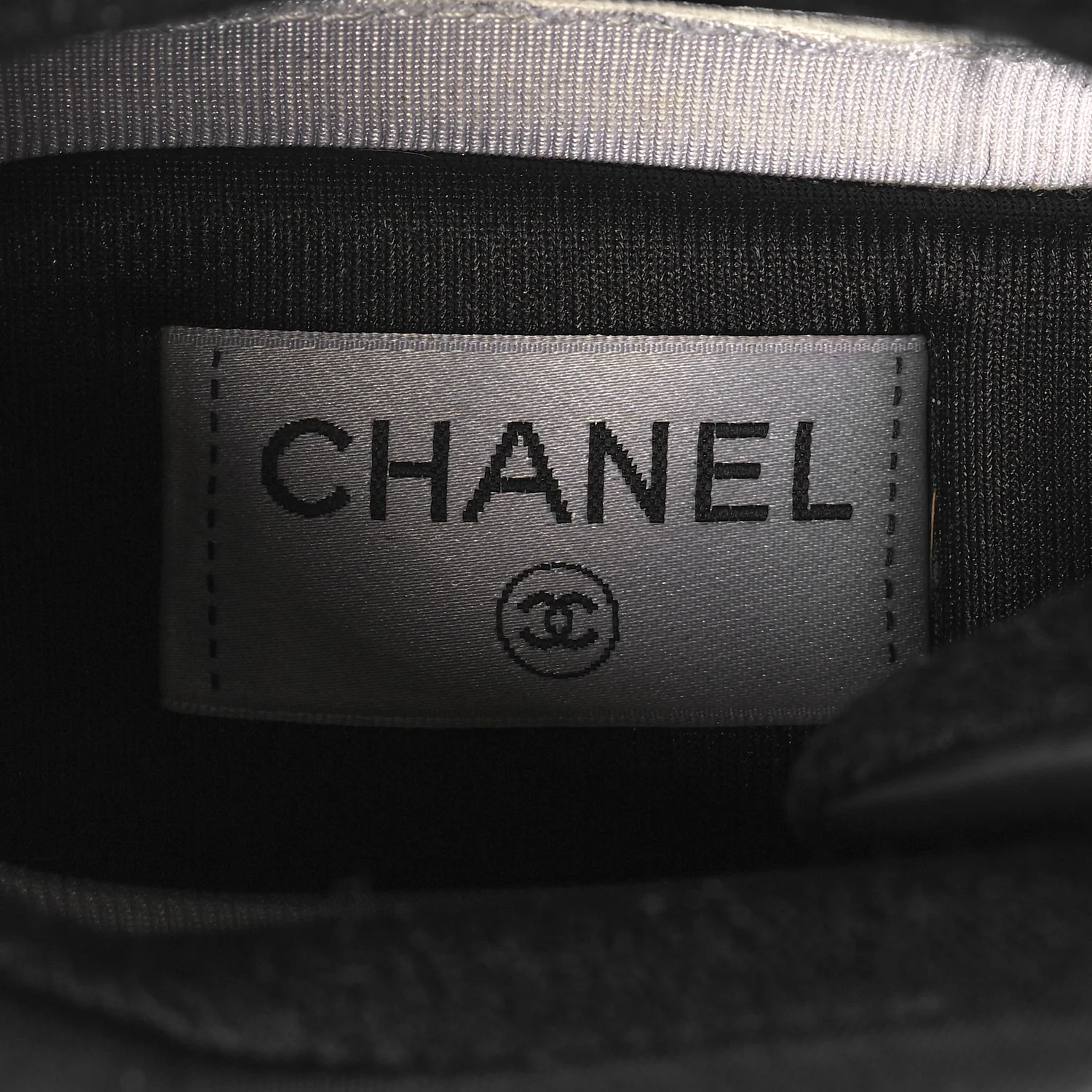 Nylon Calfskin Suede CC Sneakers 39 Black