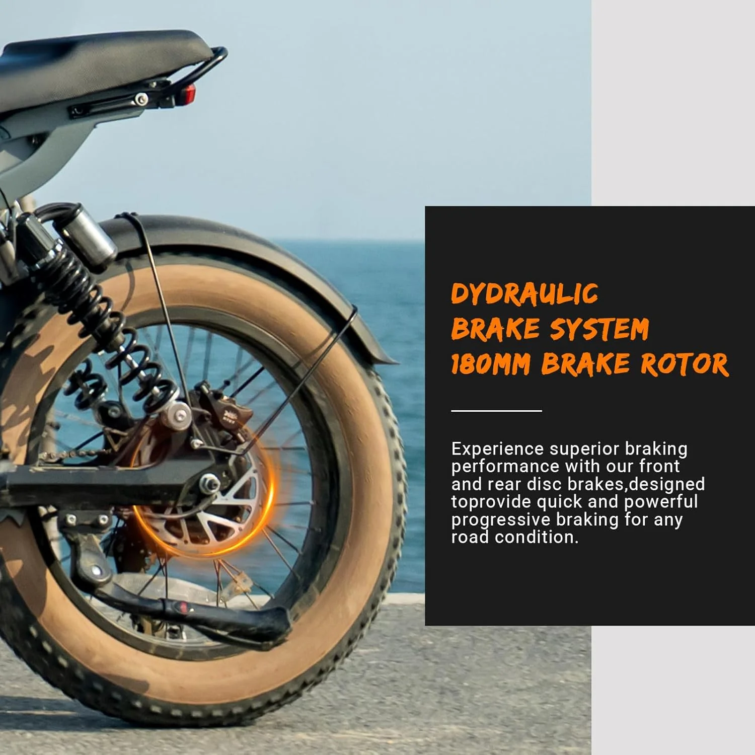 M5 Electric Bike for Adults/Teen, 1500W Peak Motor, Max 32MPH,48V 15AH Battery, Max 60 Miles Electric Motorcycle for Mountains,20" Fat Tire Electric Dirt Bike,Sand,Road,Full Suspension(Gray/M5- 1500W-15AH) - Image 7
