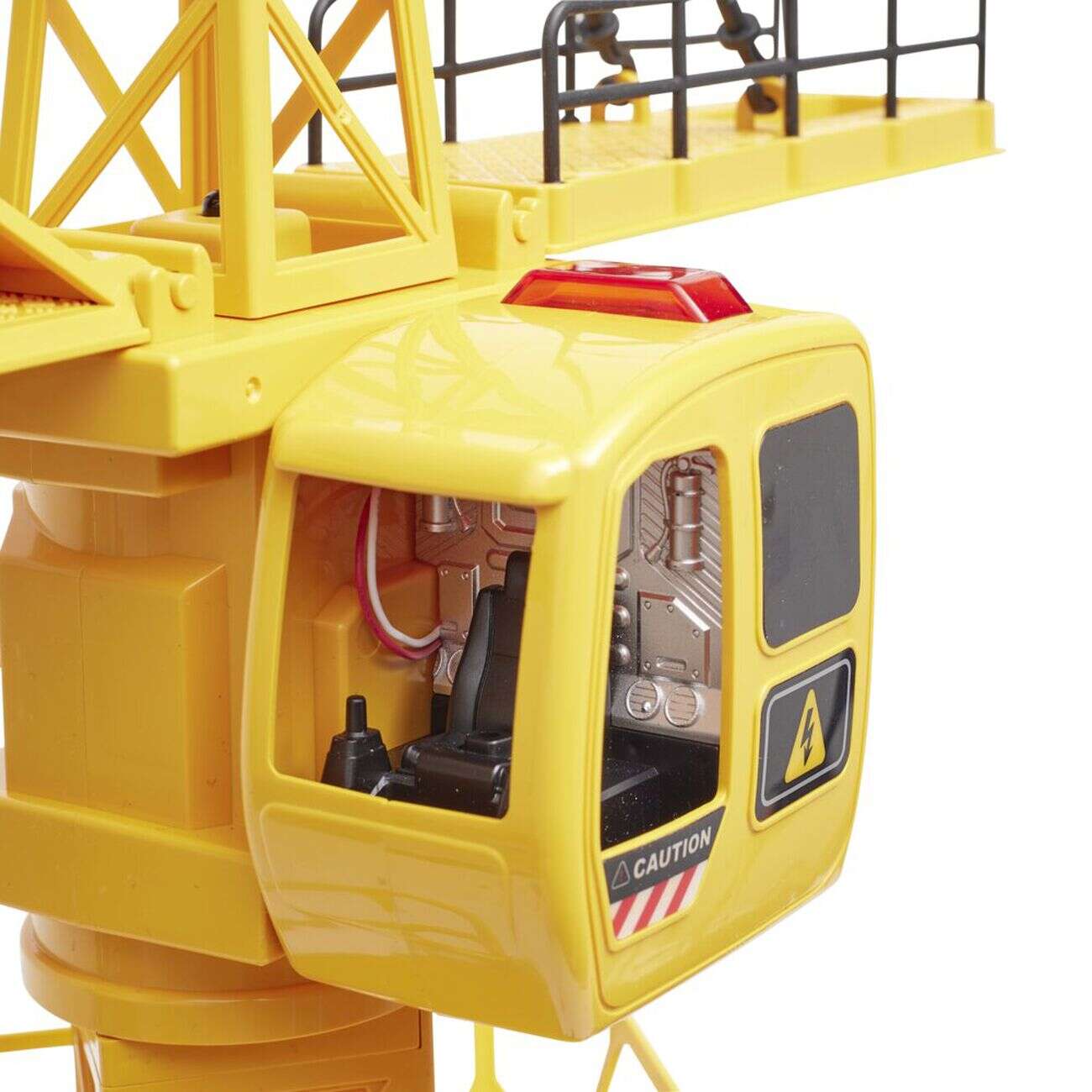 Grue telescopique plastique jaune 60x32xH98cm